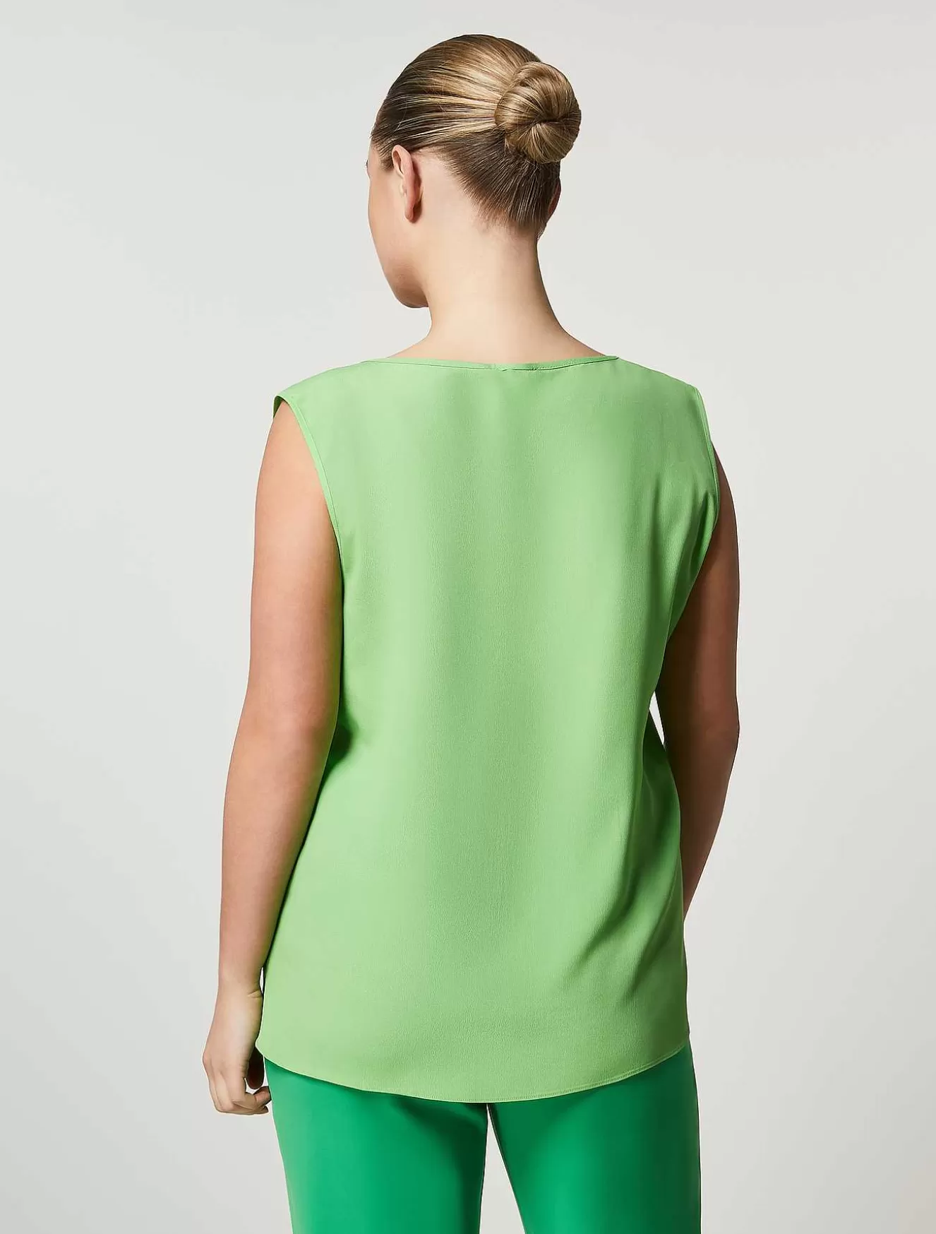 Acetate And Silk Blouse-Marina Rinaldi Cheap