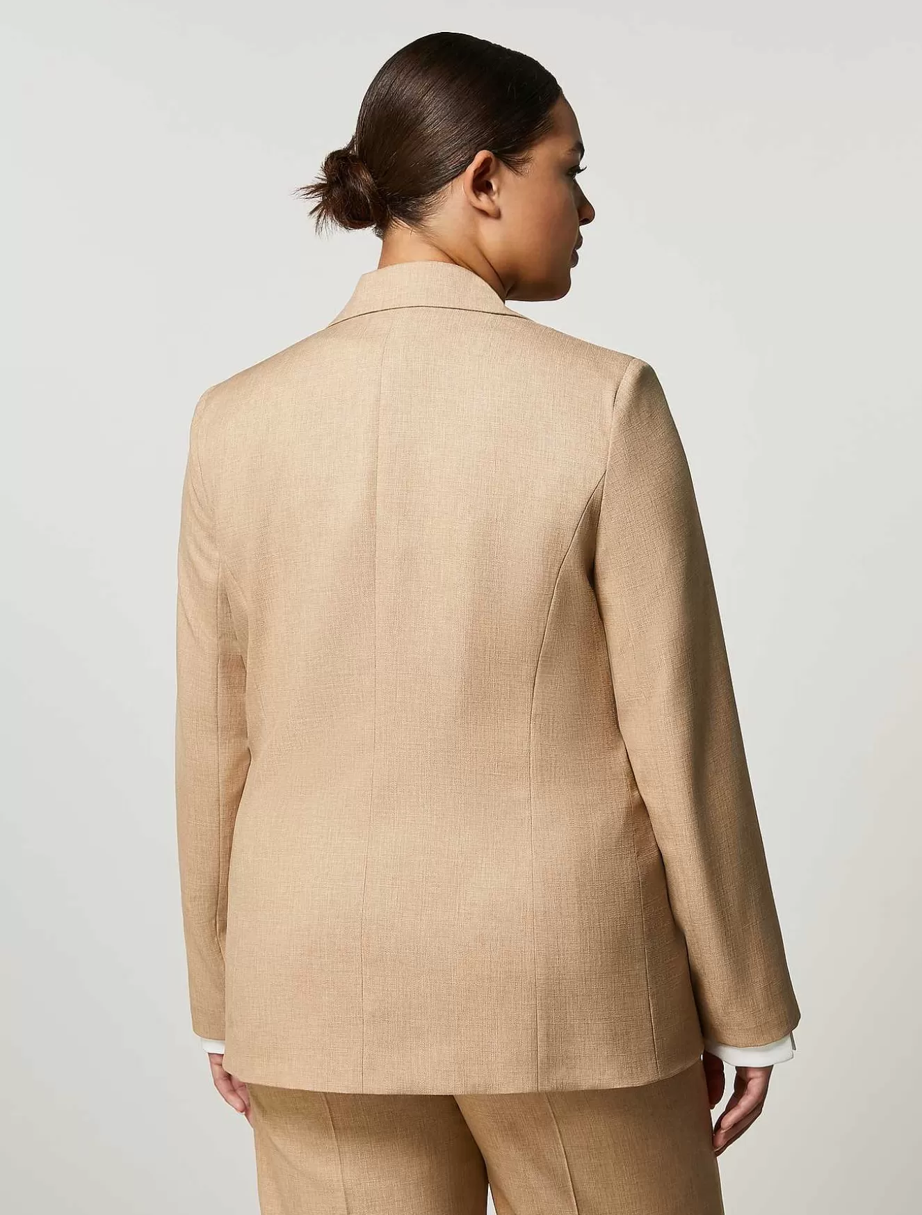 Basketweave-Look Blazer Jacket-Marina Rinaldi Flash Sale