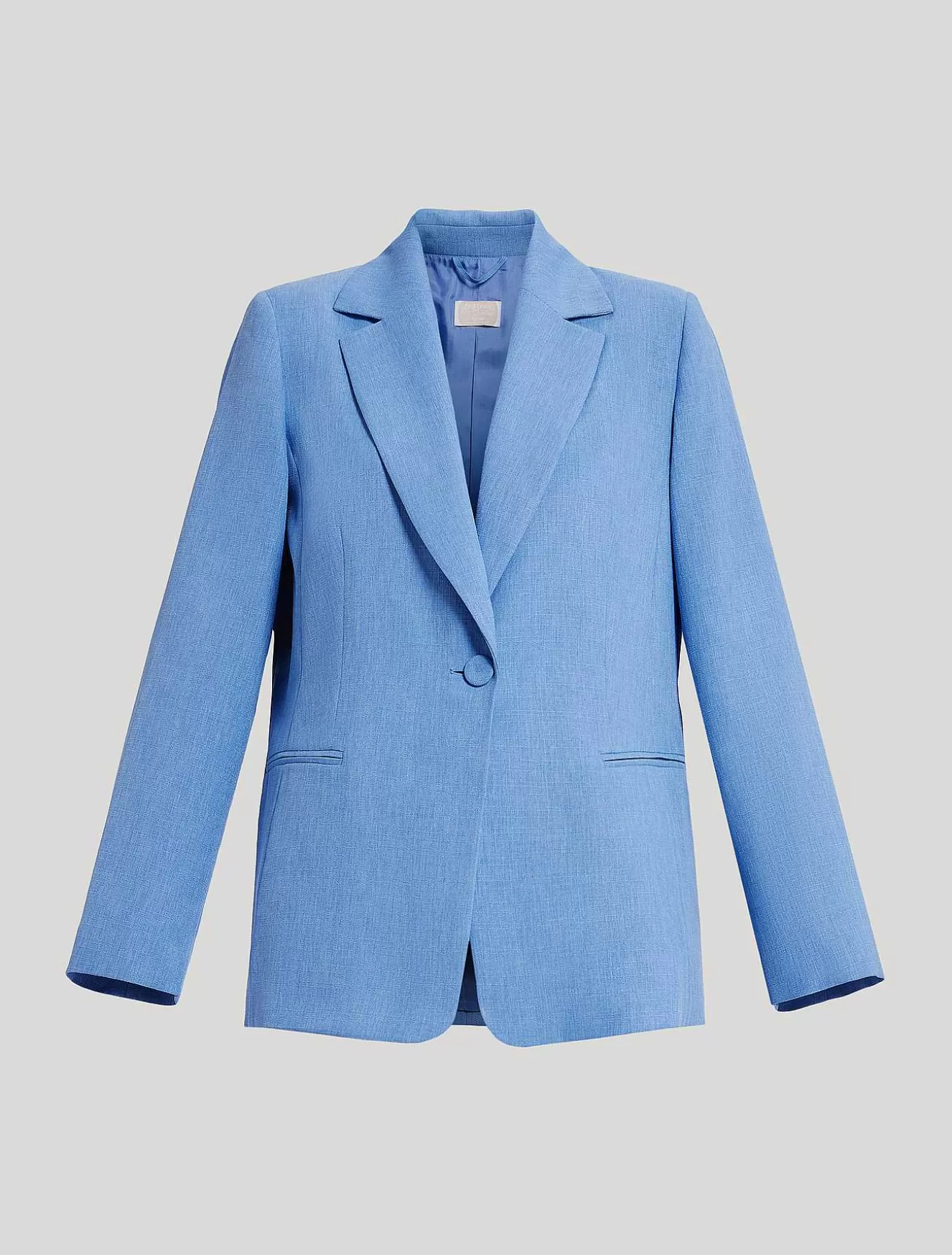 Basketweave-Look Blazer Jacket-Marina Rinaldi Sale