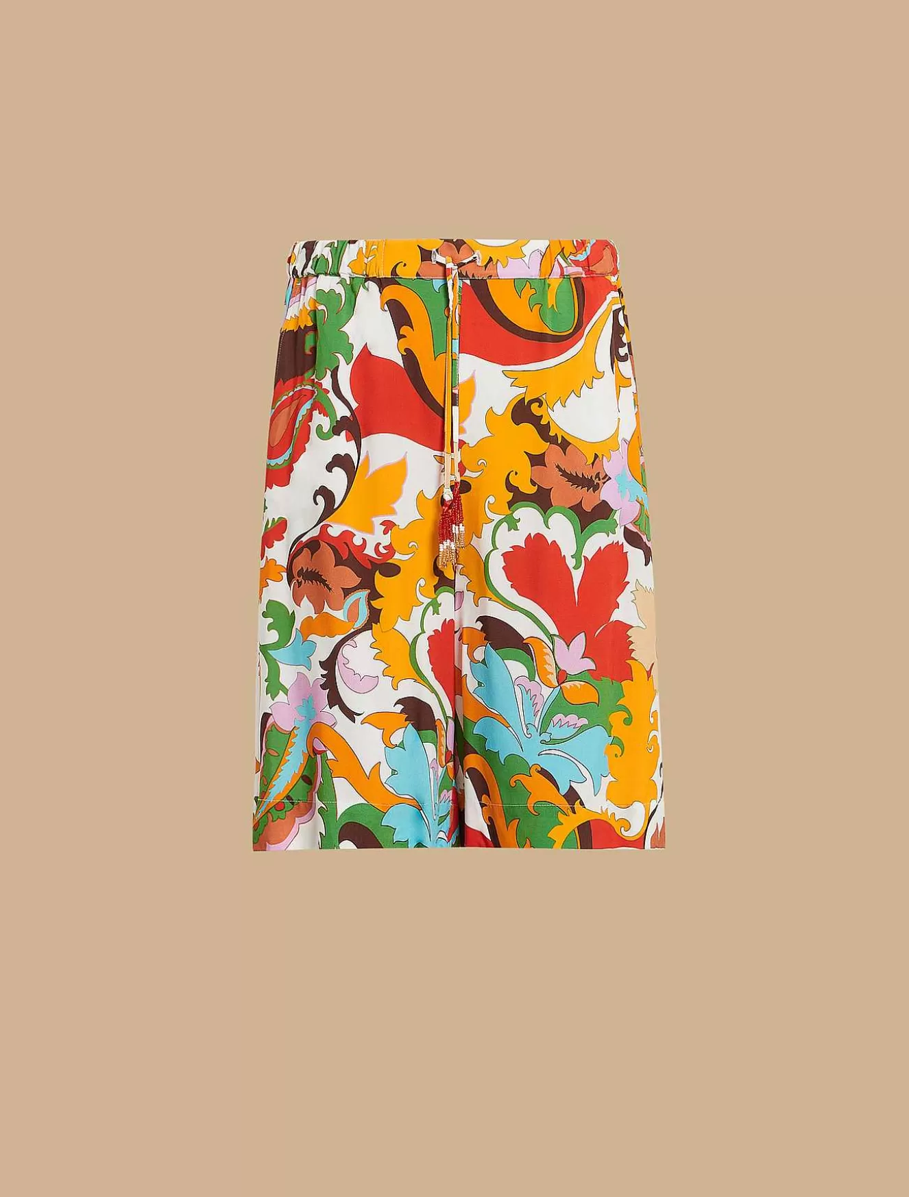 Bermuda Shorts In Viscose Canvas-Marina Rinaldi Discount