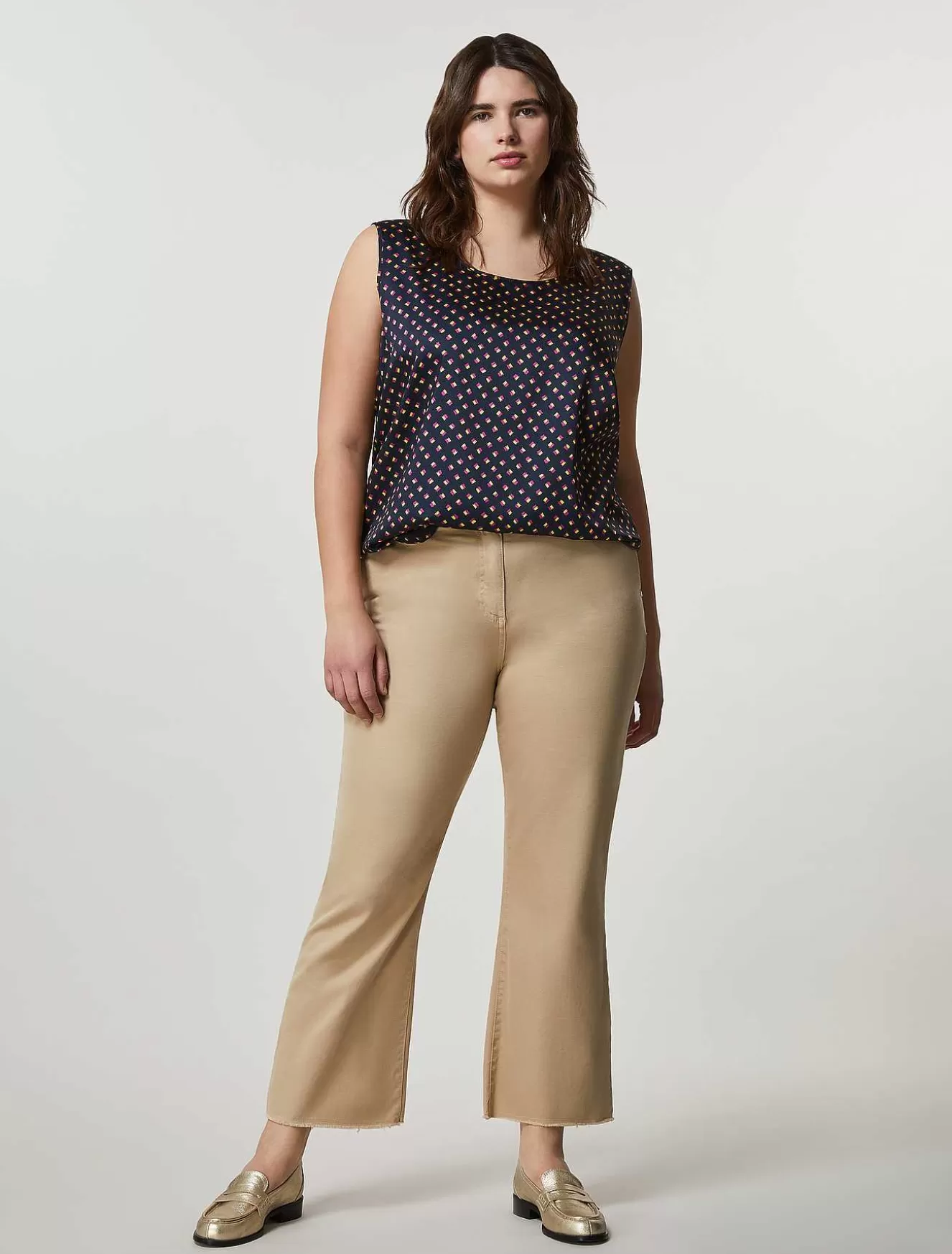 Cavalry Twill Cotton Trousers-Marina Rinaldi Best