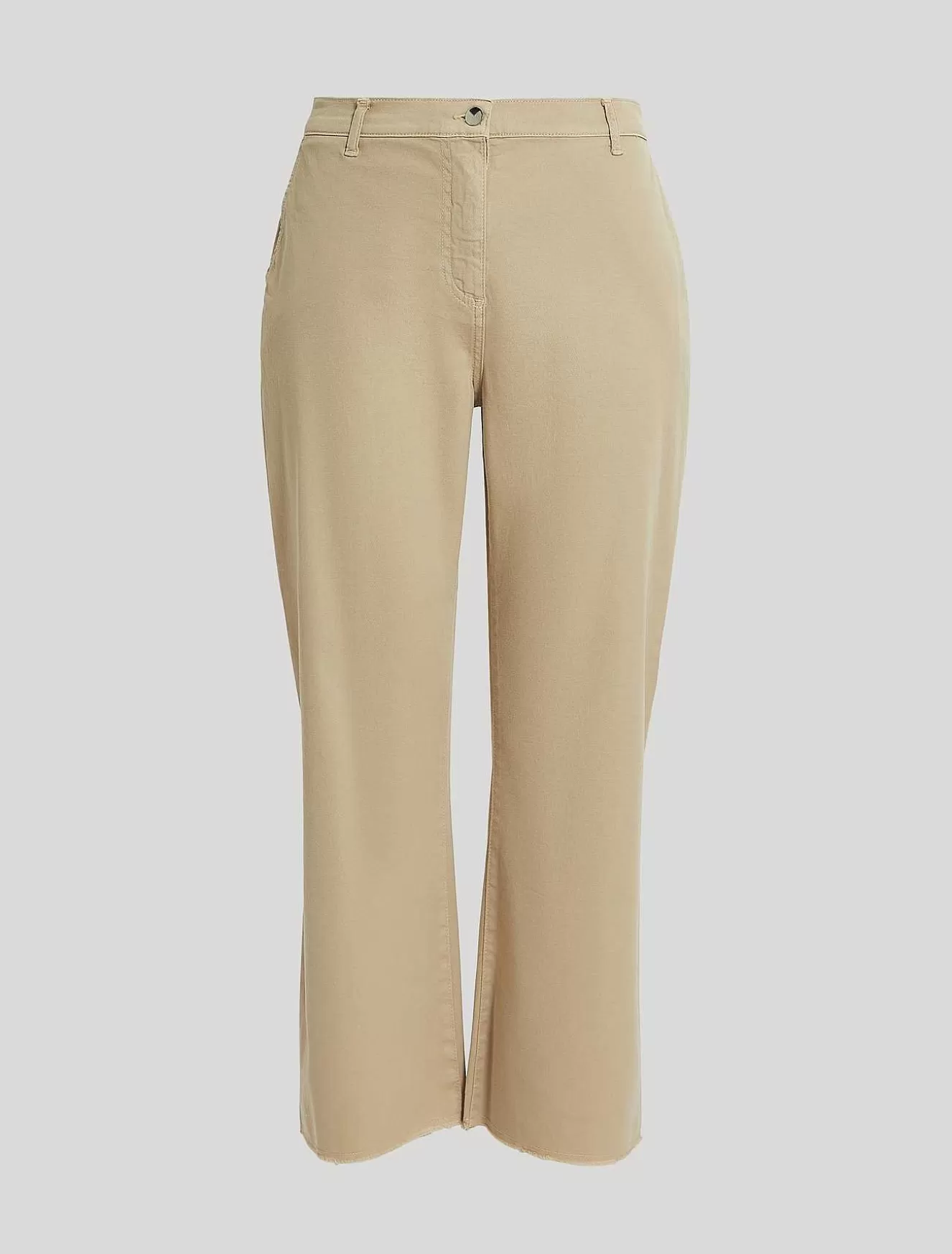 Cavalry Twill Cotton Trousers-Marina Rinaldi Best