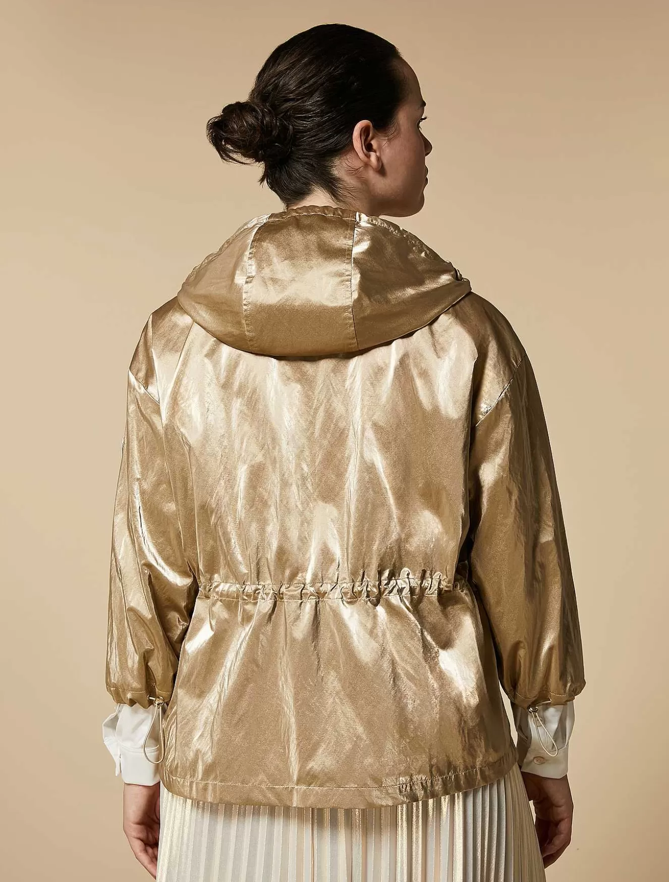 Coated Fabric Raincoat-Marina Rinaldi Outlet