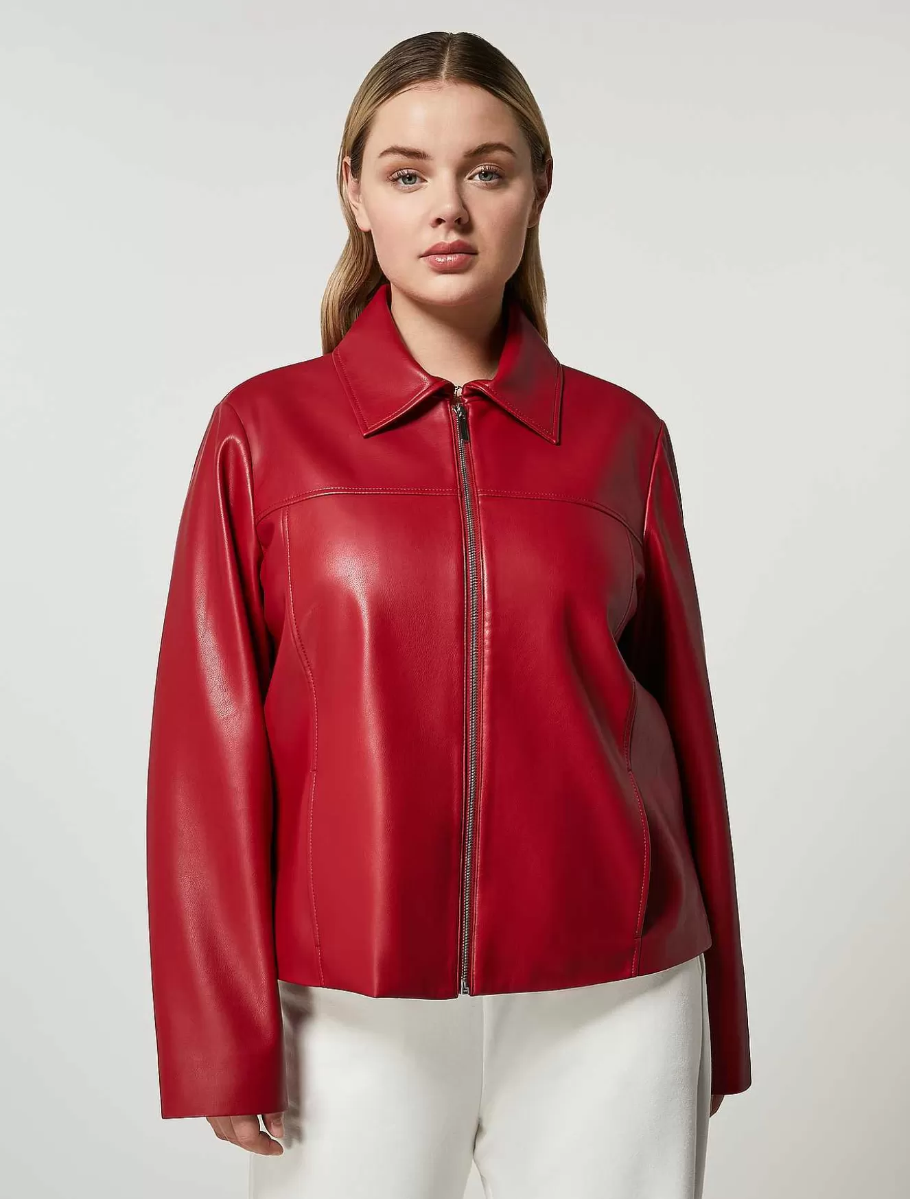 Coated Jersey Jacket-Marina Rinaldi Best Sale
