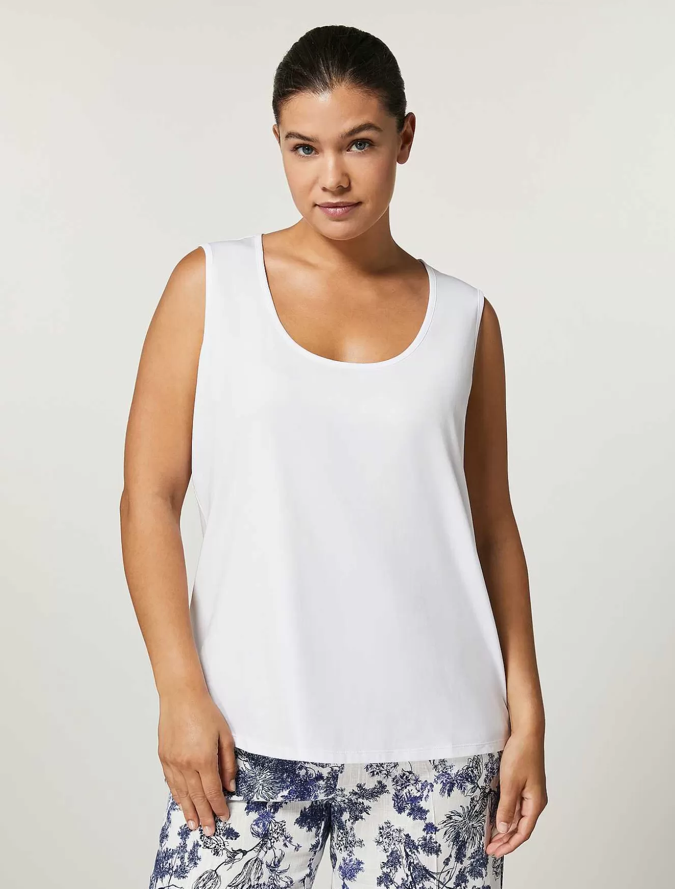 Cotton Jersey Top-Marina Rinaldi Sale