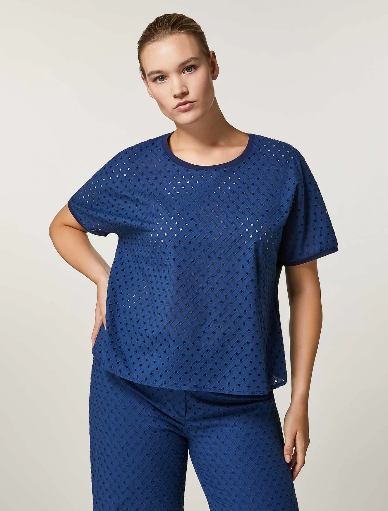 Cotton Jersey T-Shirt-Marina Rinaldi Best