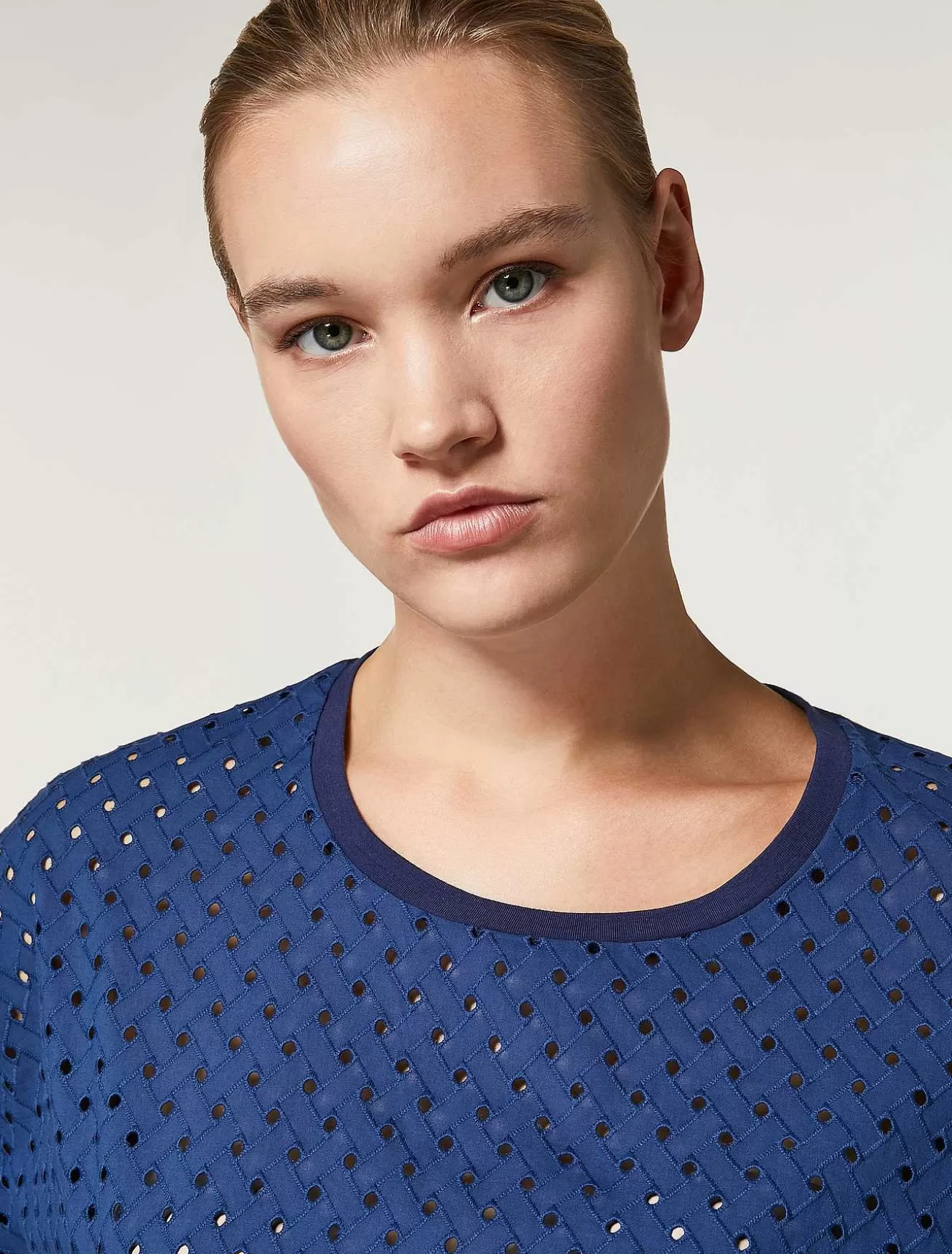 Cotton Jersey T-Shirt-Marina Rinaldi Best