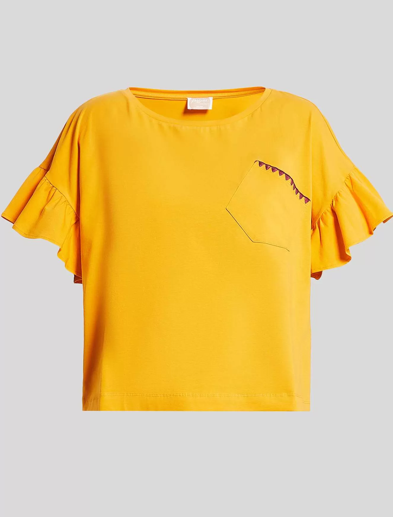Cotton Jersey T-Shirt-Marina Rinaldi Shop
