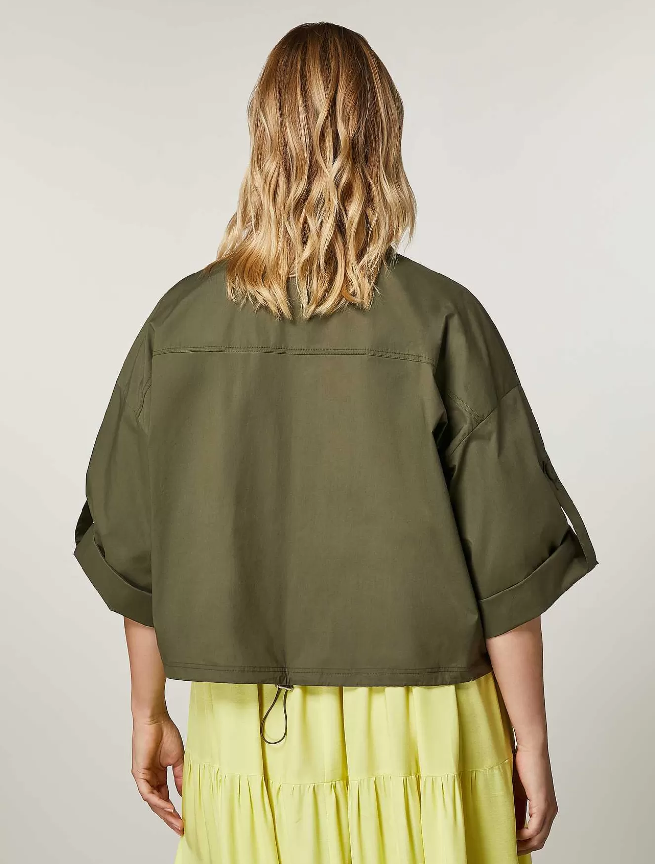 Cotton Poplin Jacket-Marina Rinaldi New