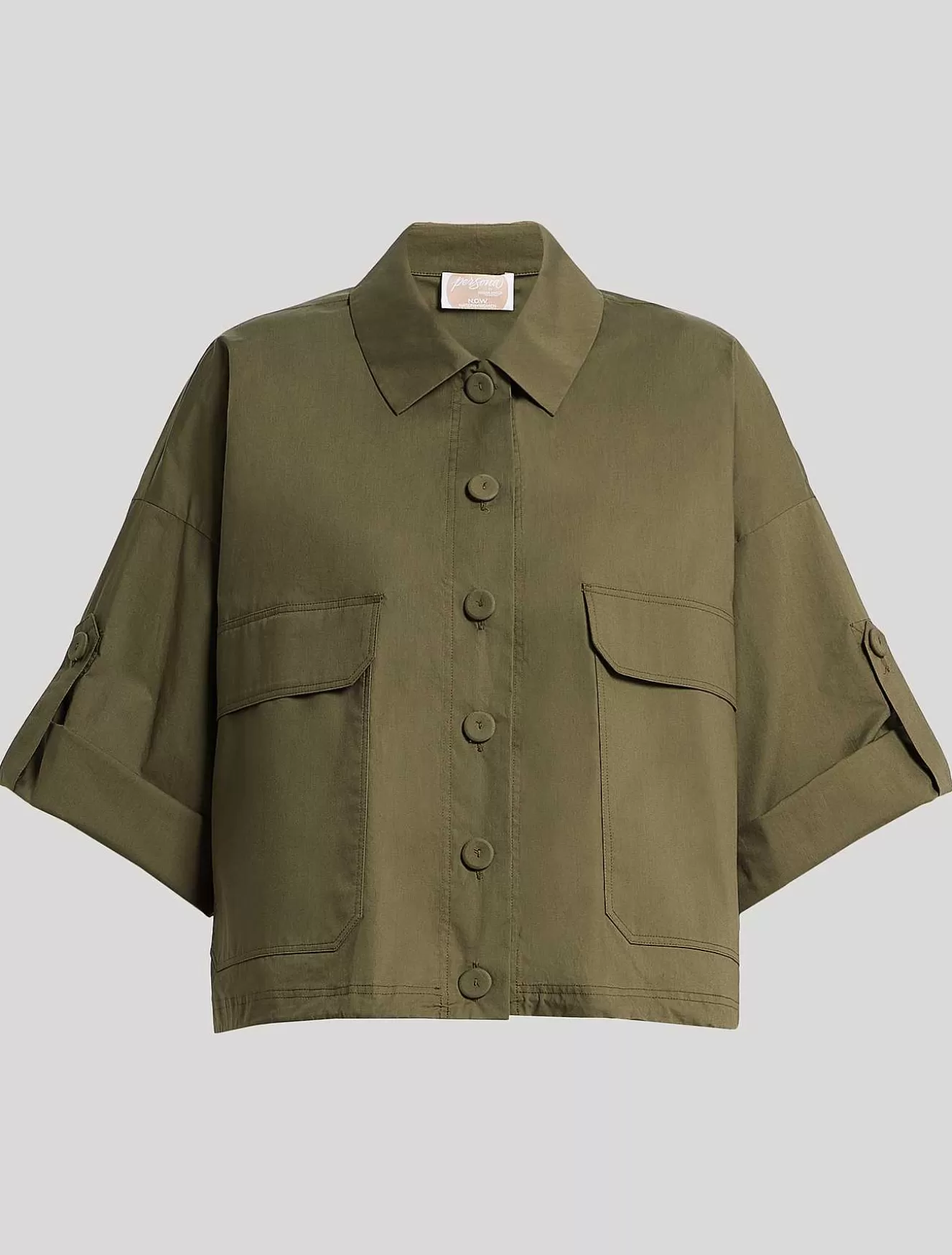 Cotton Poplin Jacket-Marina Rinaldi New