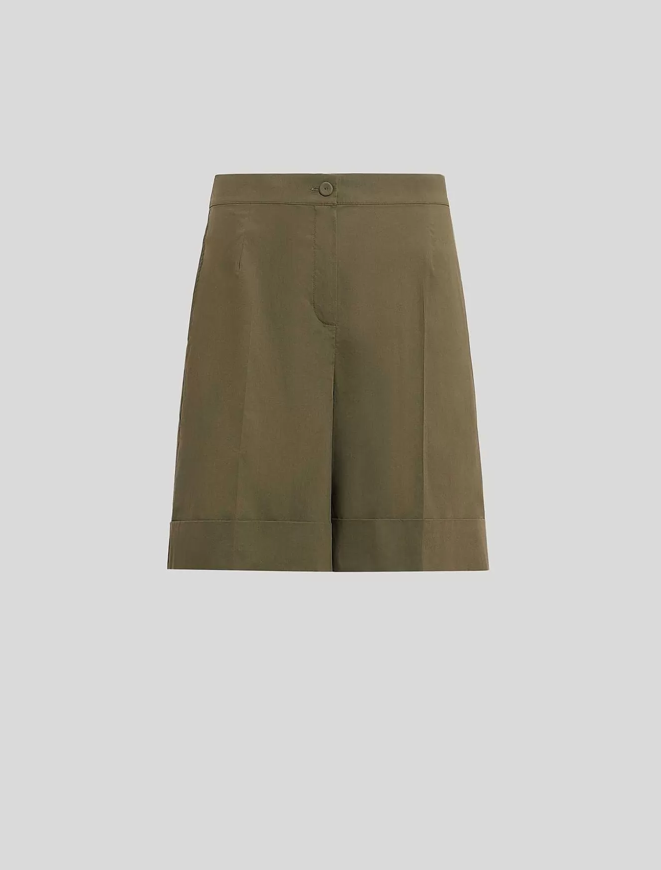 Cotton Poplin Shorts-Marina Rinaldi Online