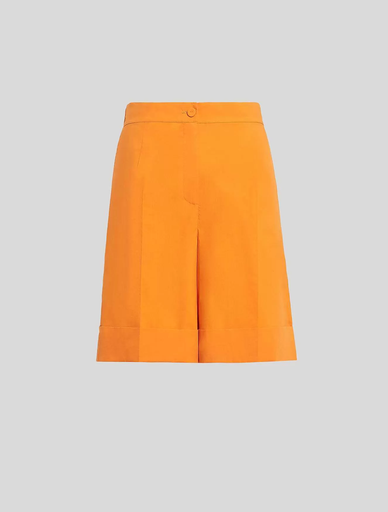 Cotton Poplin Shorts-Marina Rinaldi Sale