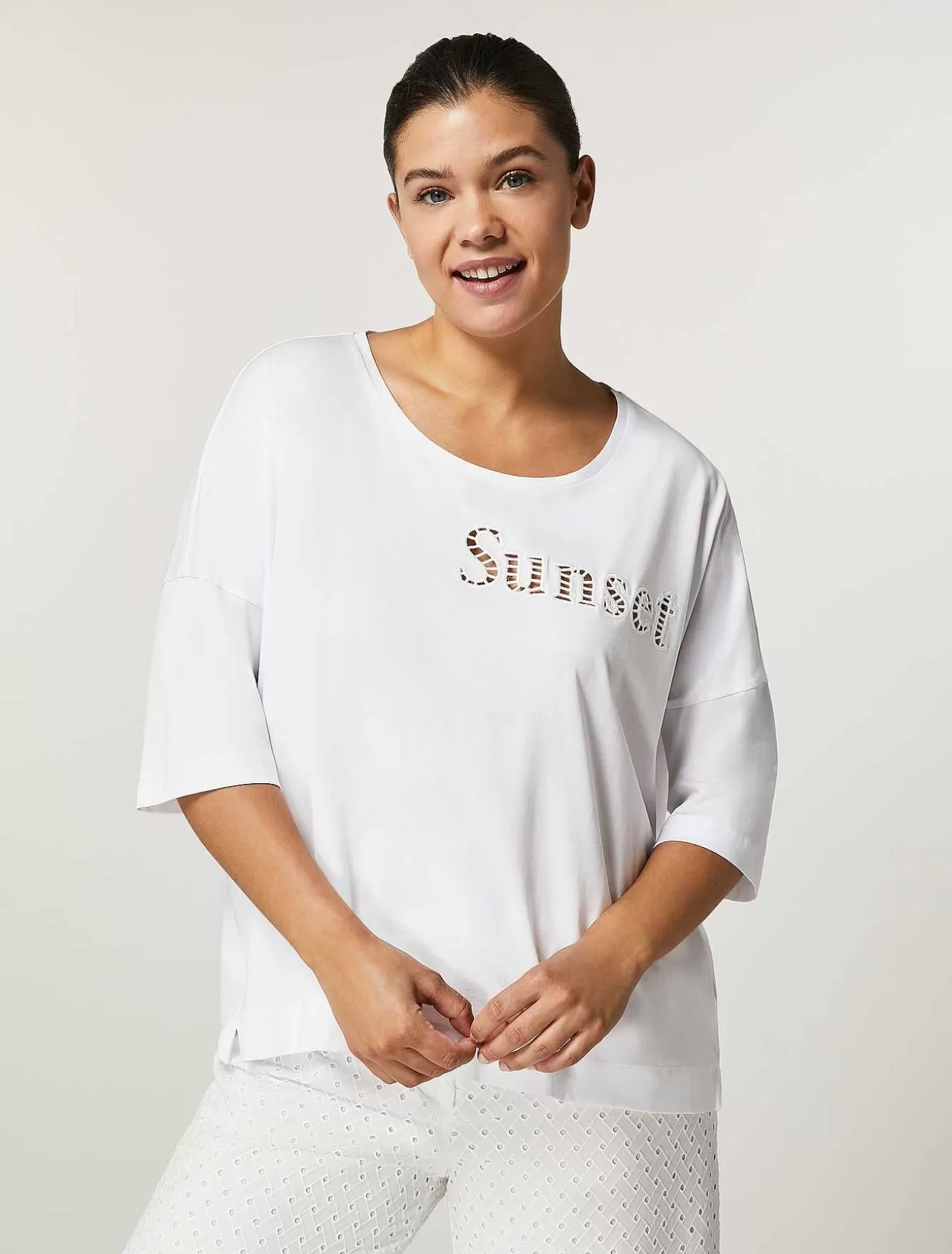 Cotton T-Shirt-Marina Rinaldi Flash Sale