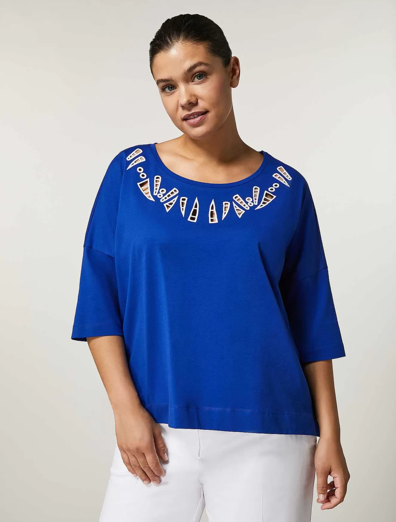Cotton T-Shirt-Marina Rinaldi Hot