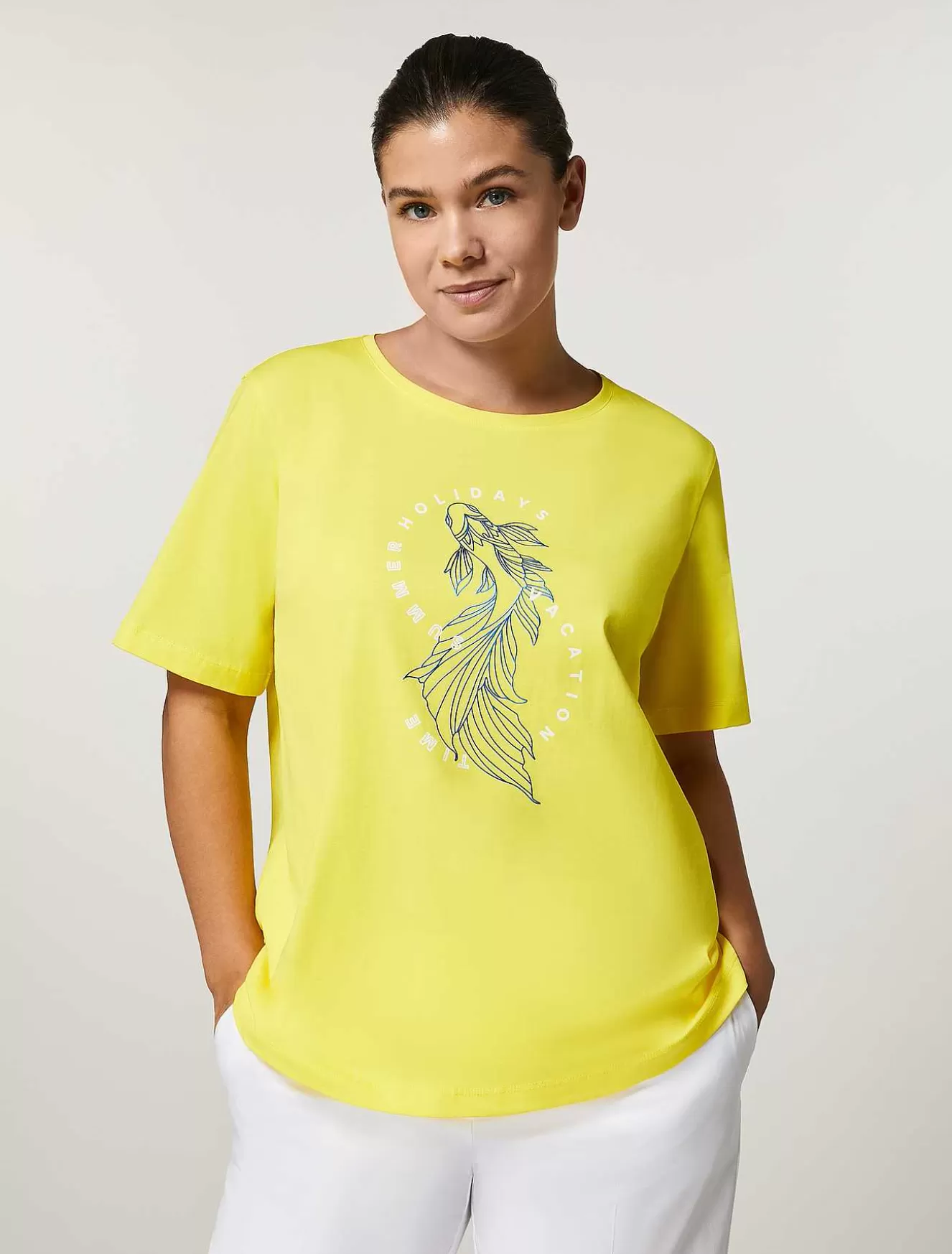 Cotton T-Shirt-Marina Rinaldi Shop
