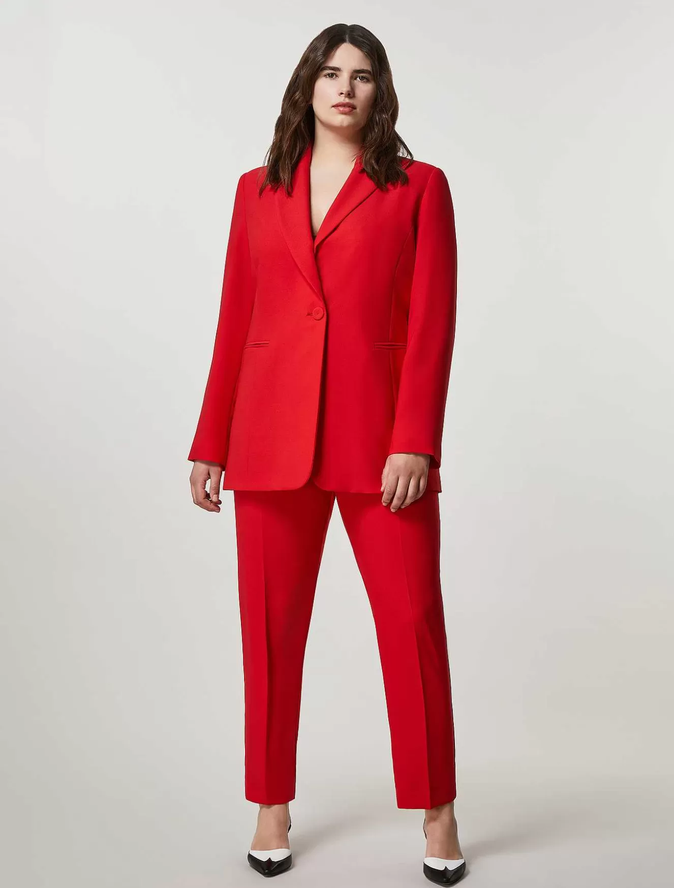 Crepe Envers Satin Trousers-Marina Rinaldi Best