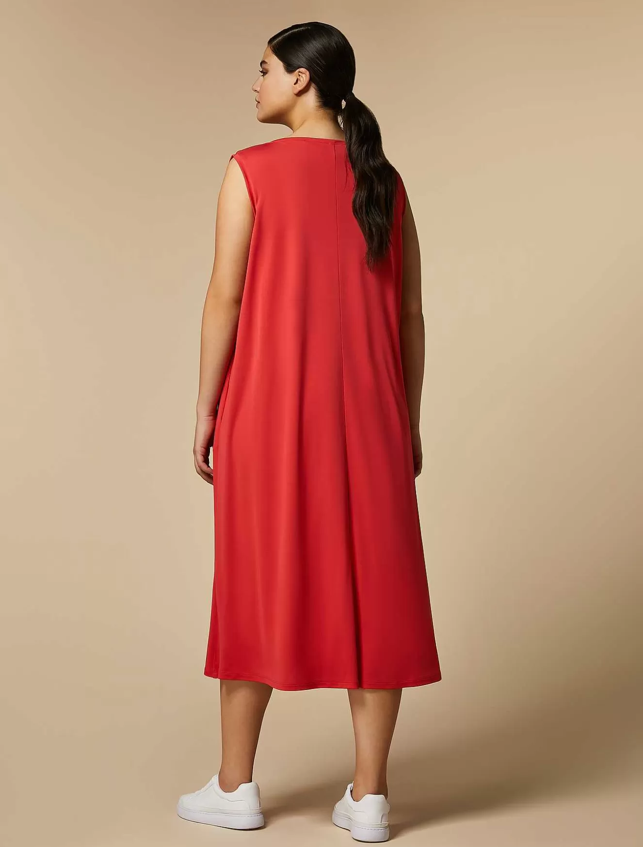 Crepe Jersey Dress-Marina Rinaldi Best