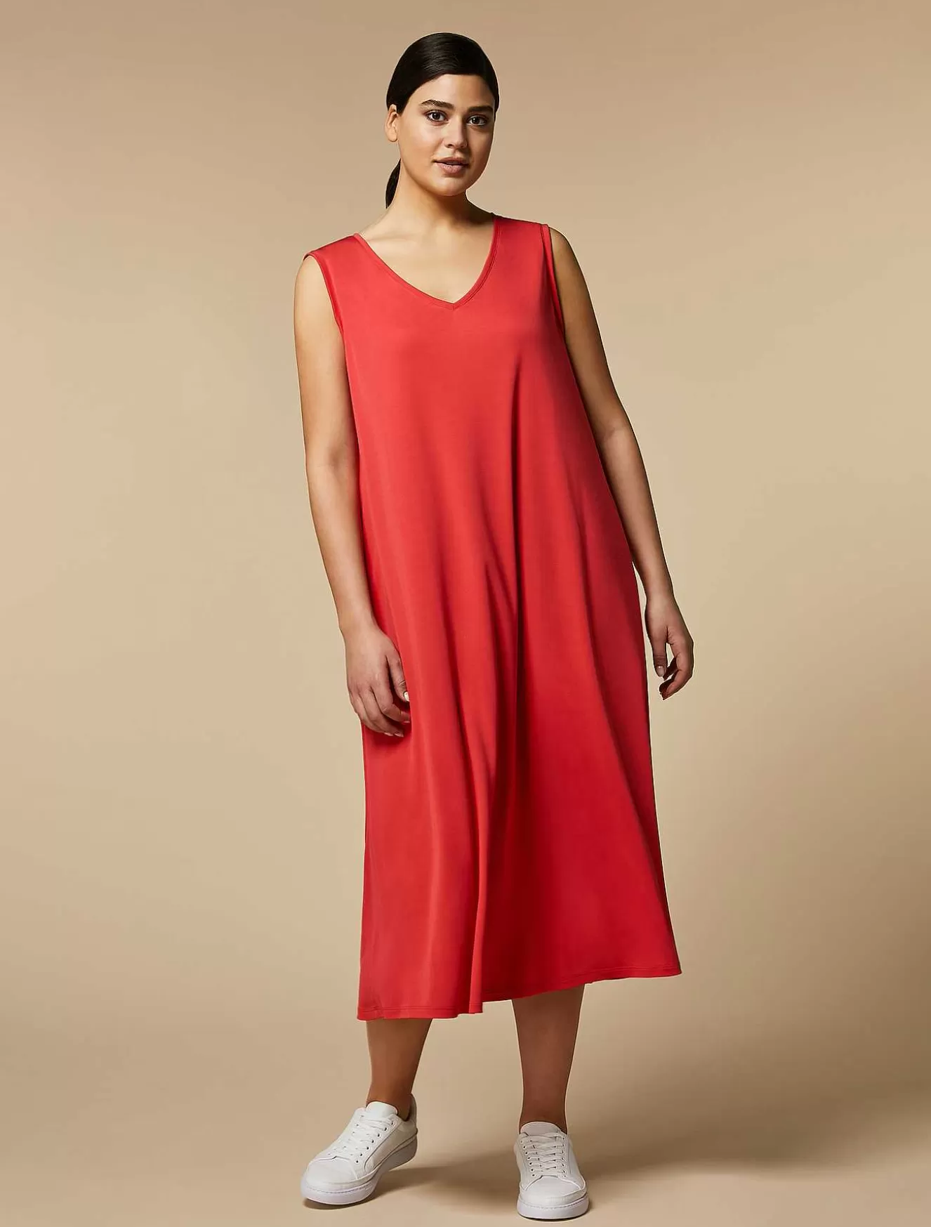 Crepe Jersey Dress-Marina Rinaldi Best