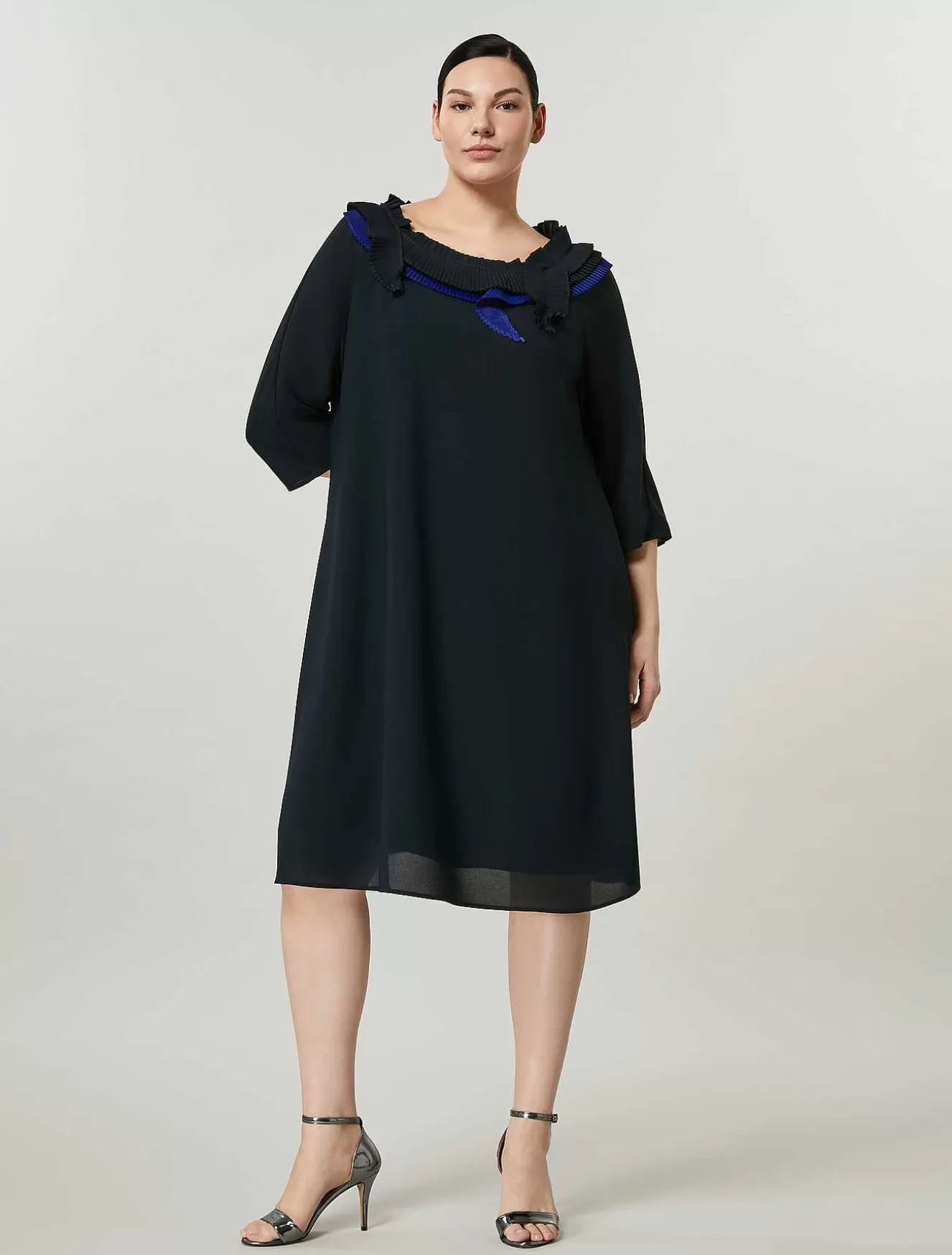 Fluid Fabric Dress-Marina Rinaldi Sale