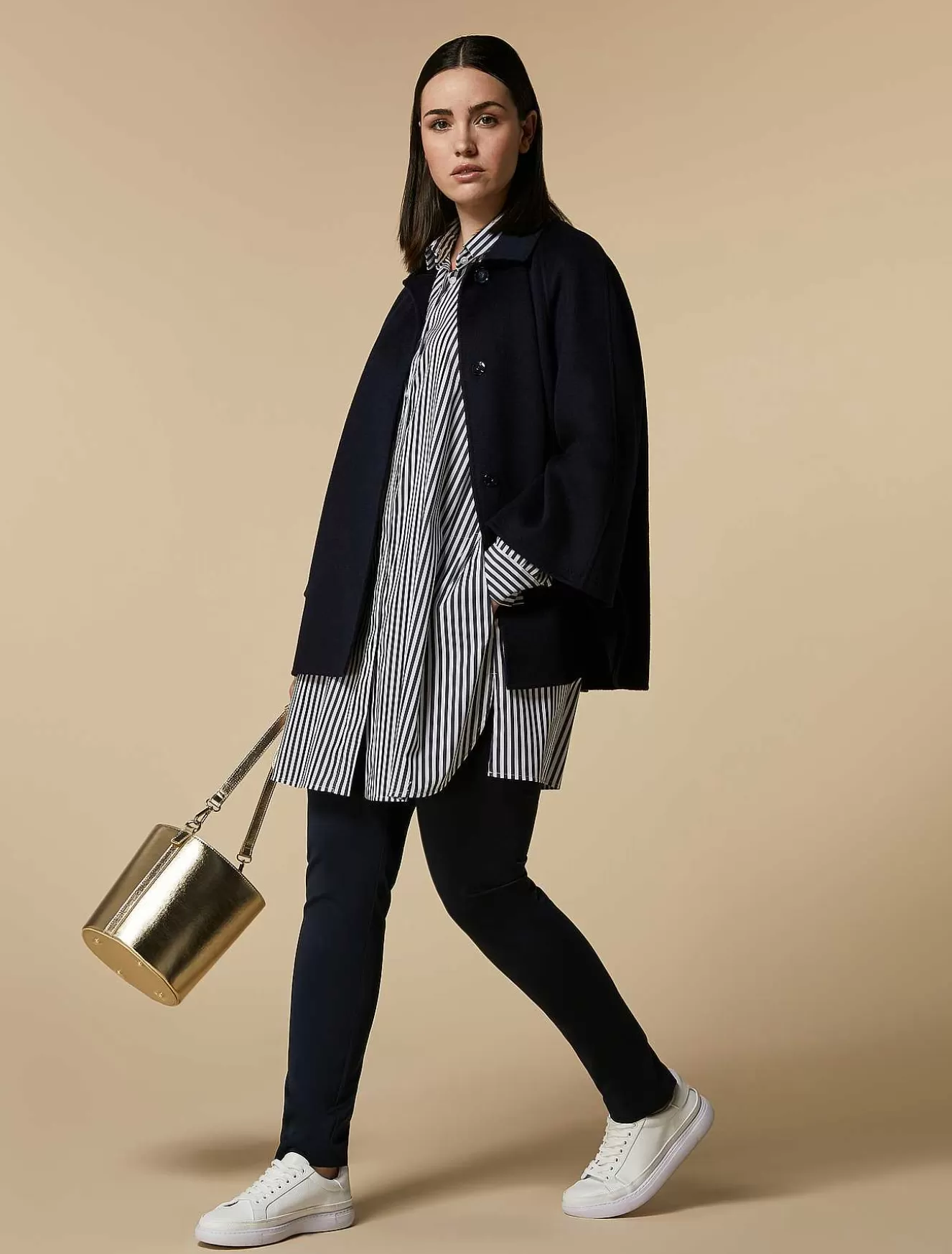 Heavy Double-Faced Wool And Cashmere Jacket-Marina Rinaldi Best Sale