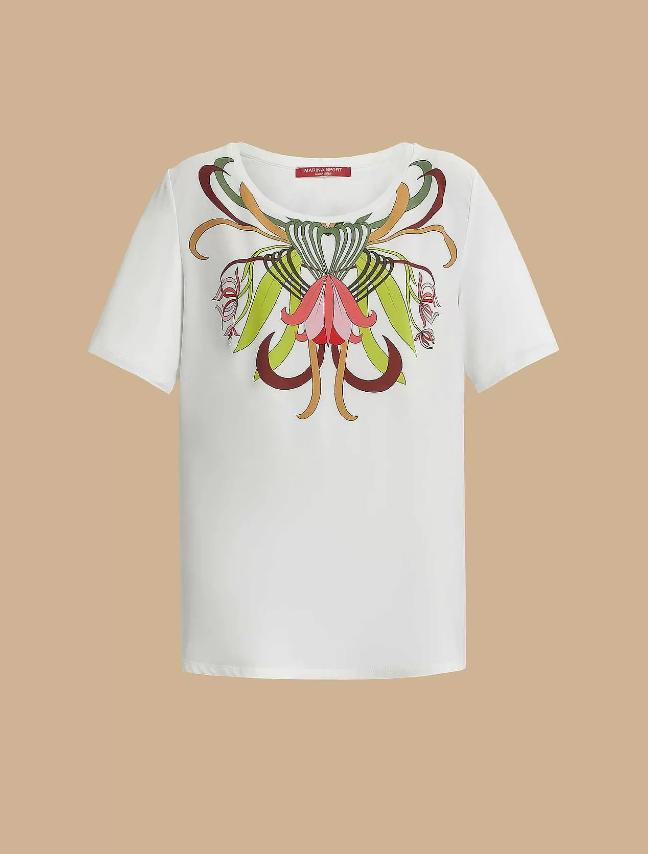 Jersey Print T-Shirt-Marina Rinaldi New