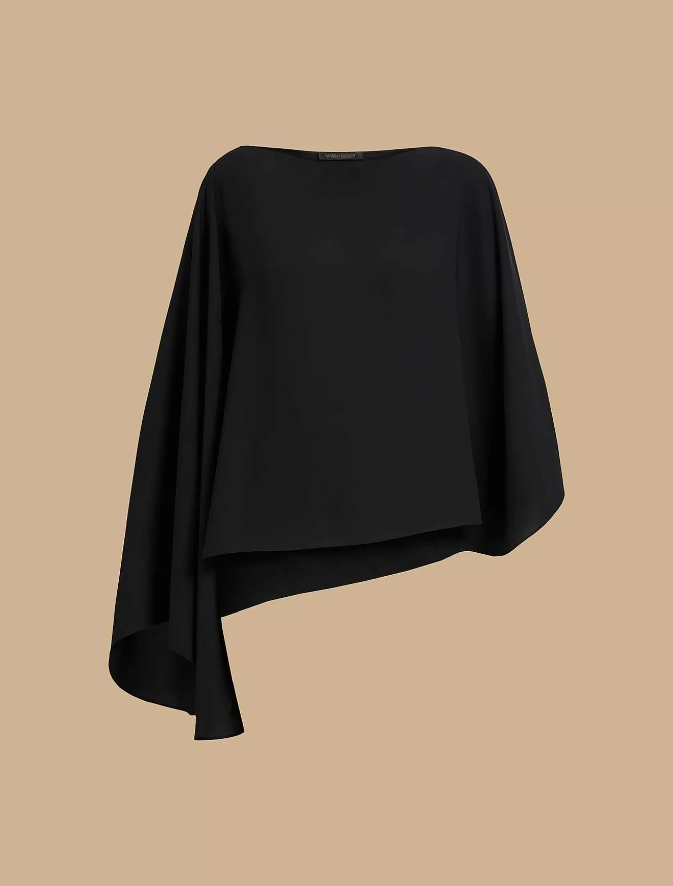 Lightweight Cady Poncho-Marina Rinaldi Discount