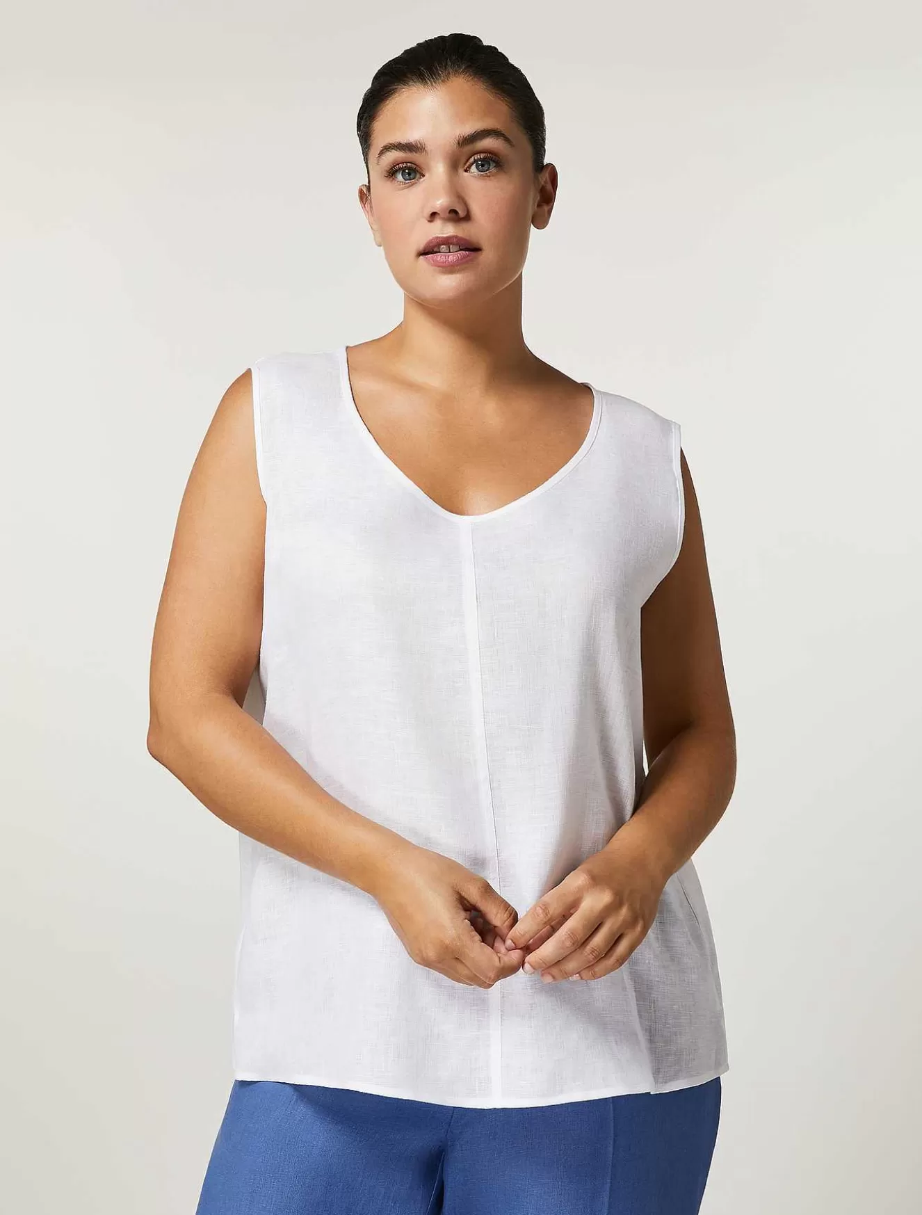 Linen Canvas Top-Marina Rinaldi Online
