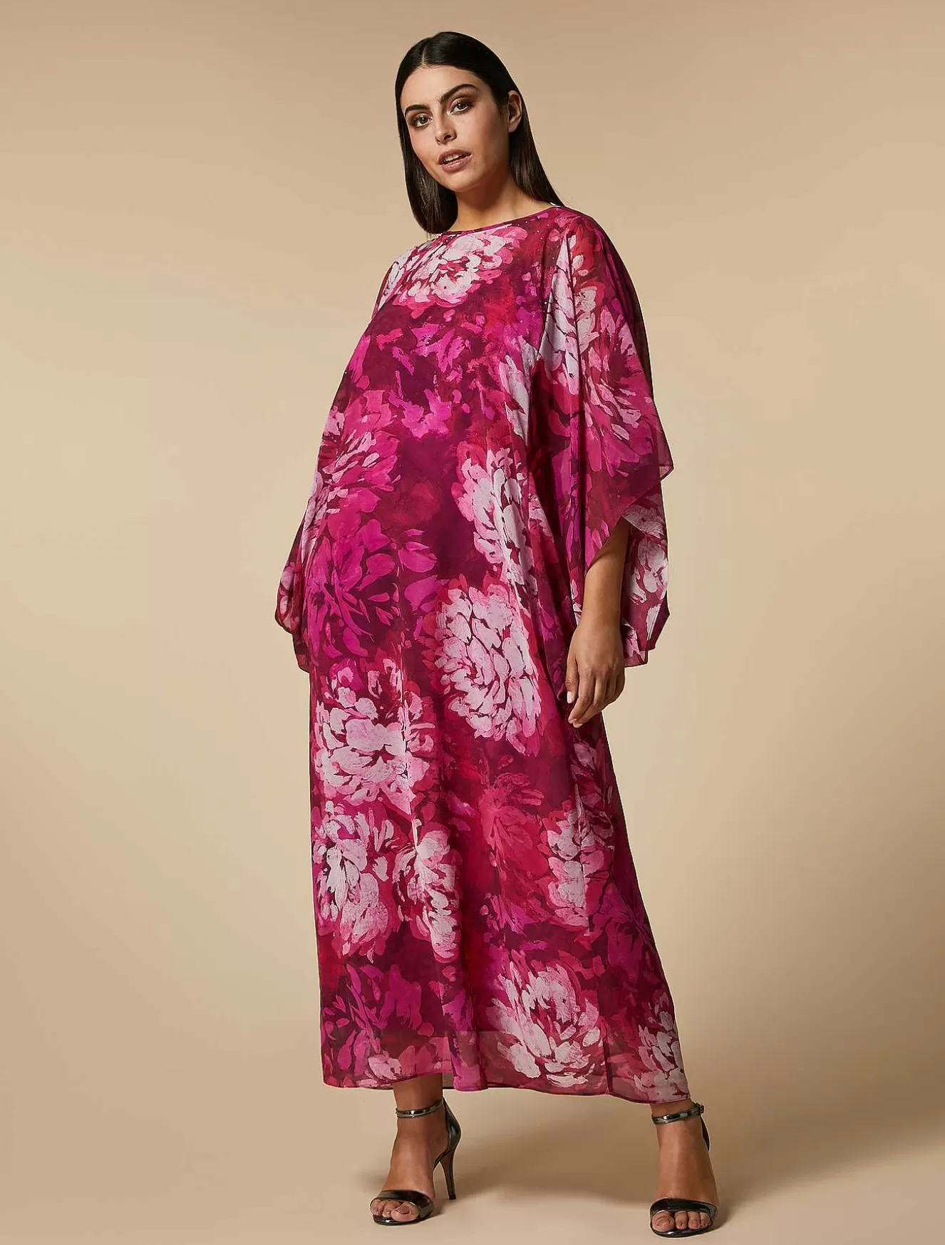 Long Georgette Dress-Marina Rinaldi New