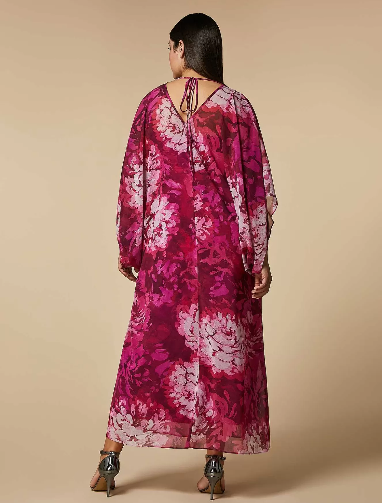 Long Georgette Dress-Marina Rinaldi New