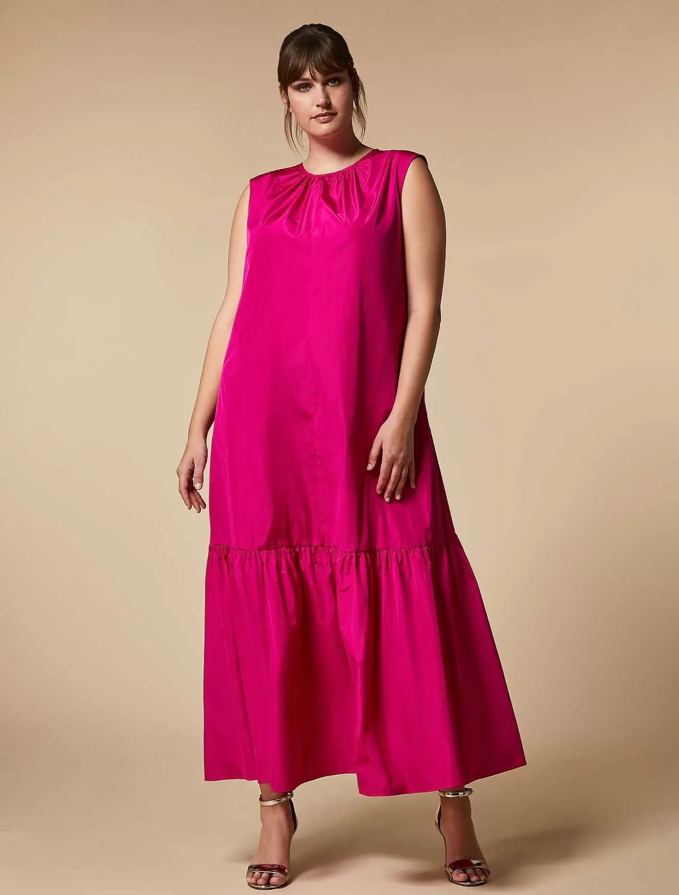 Long Taffeta Dress-Marina Rinaldi Clearance