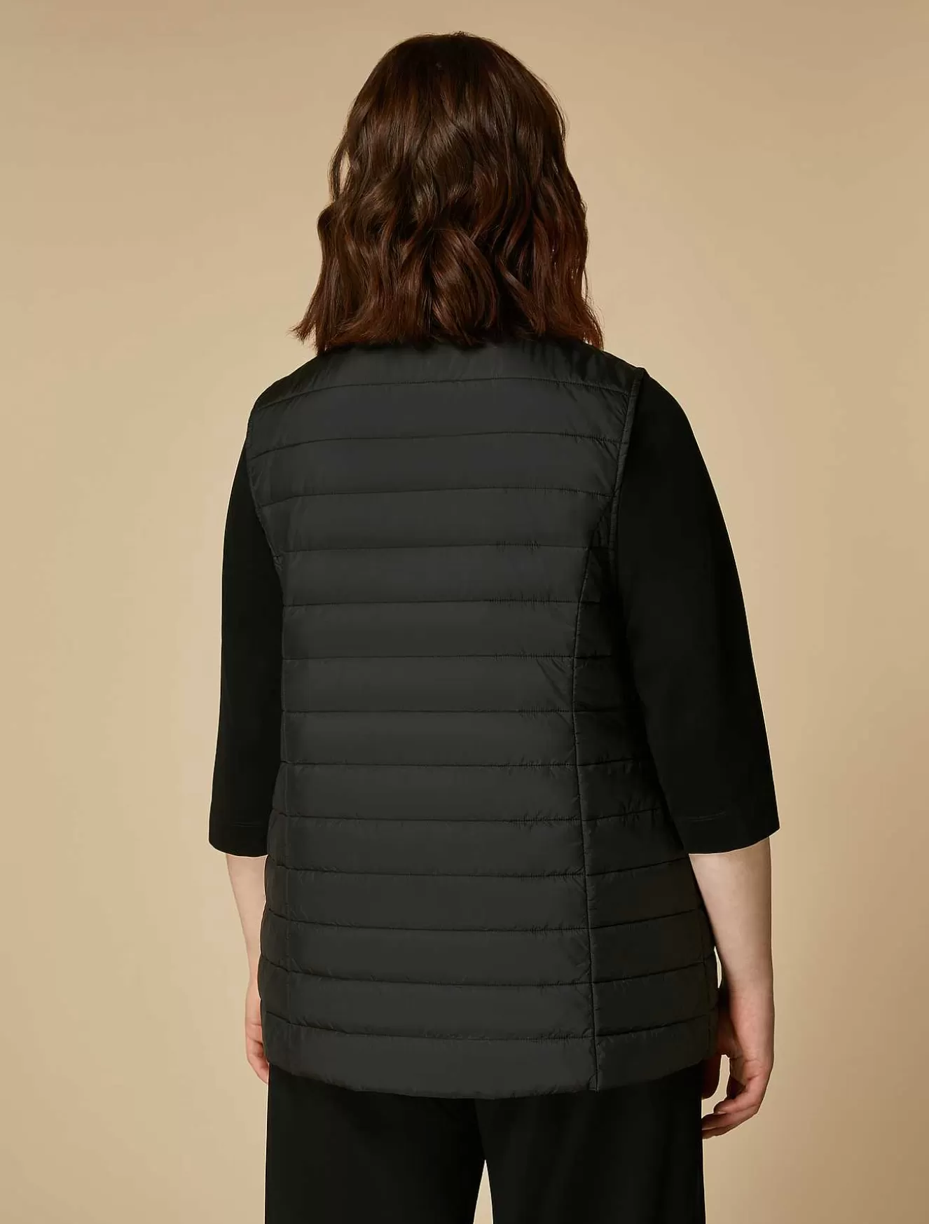 Padded, Technical Nylon Gilet-Marina Rinaldi New