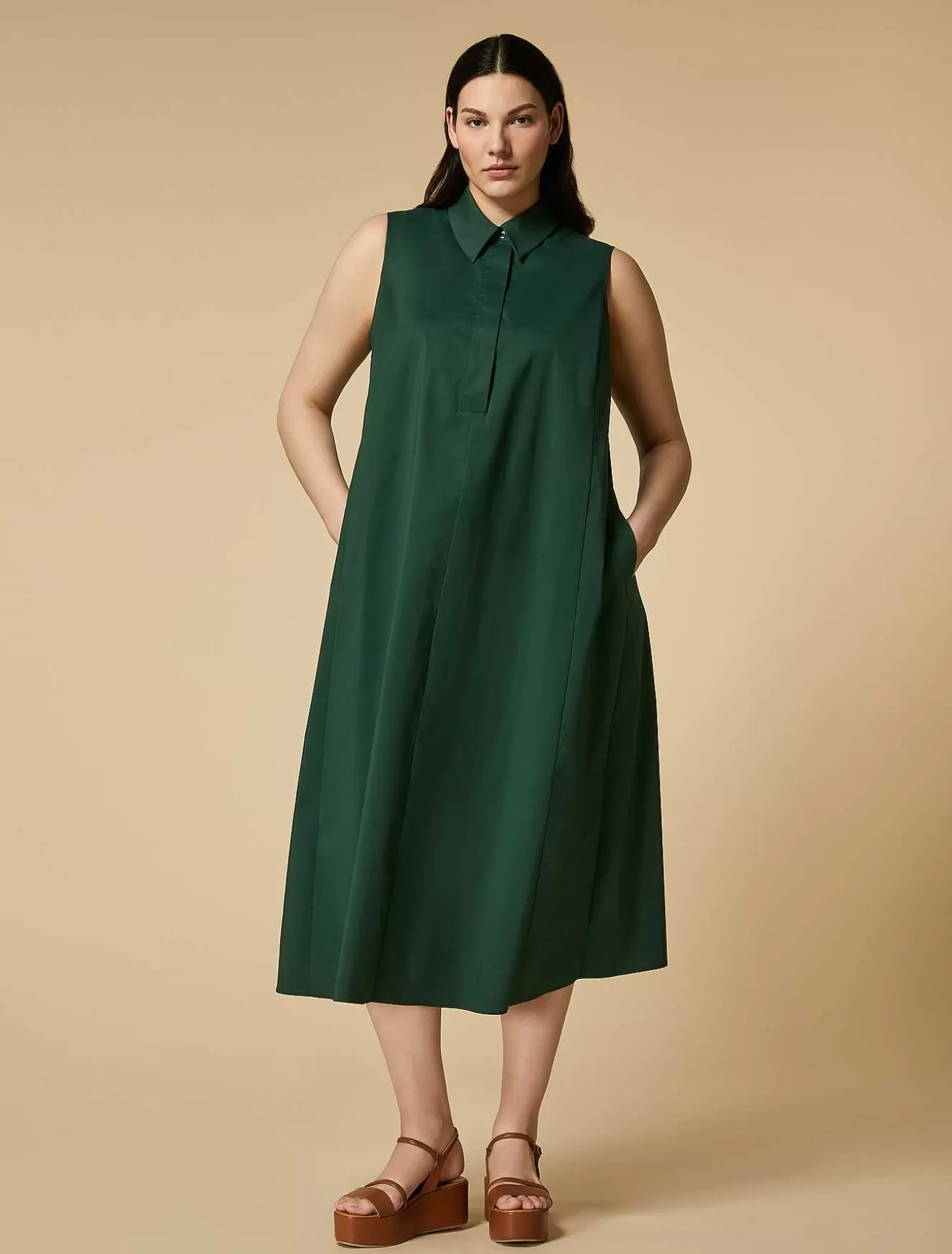 Poplin Dress-Marina Rinaldi Flash Sale