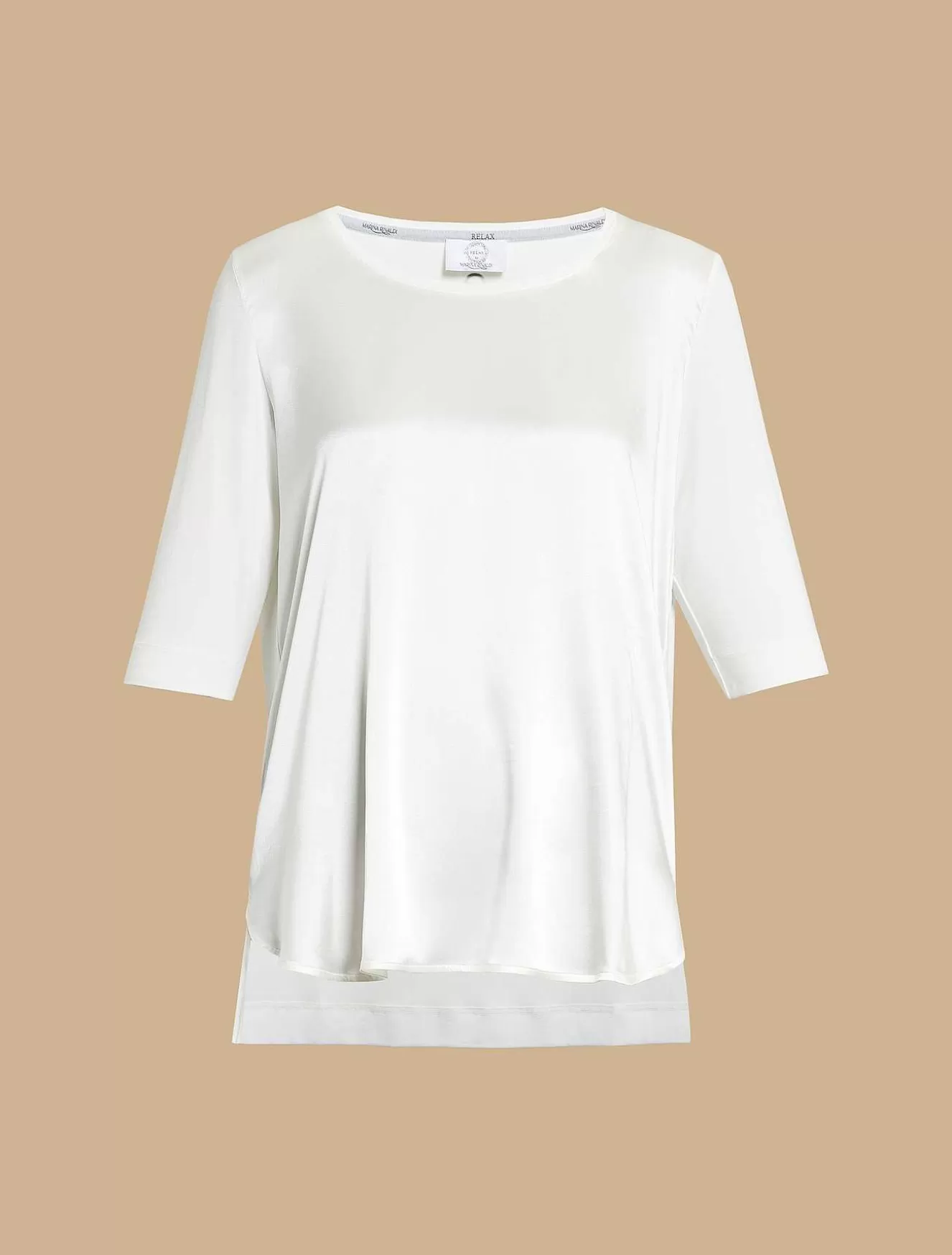 Silk And Jersey T-Shirt-Marina Rinaldi Cheap