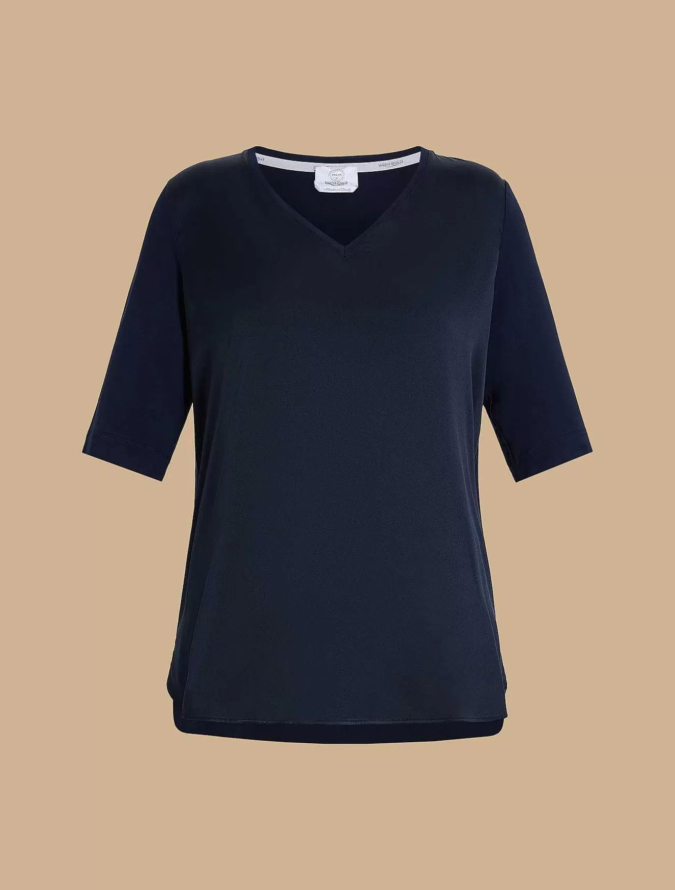 Silk And Jersey T-Shirt-Marina Rinaldi Fashion
