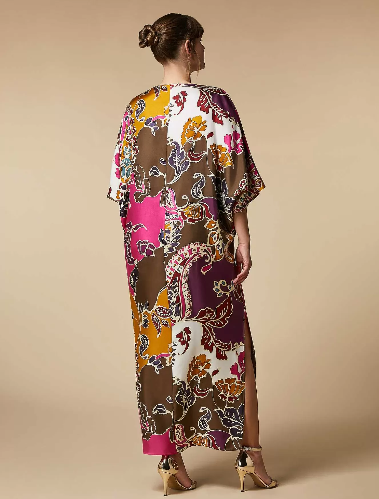 Silk Twill Dress-Marina Rinaldi Discount