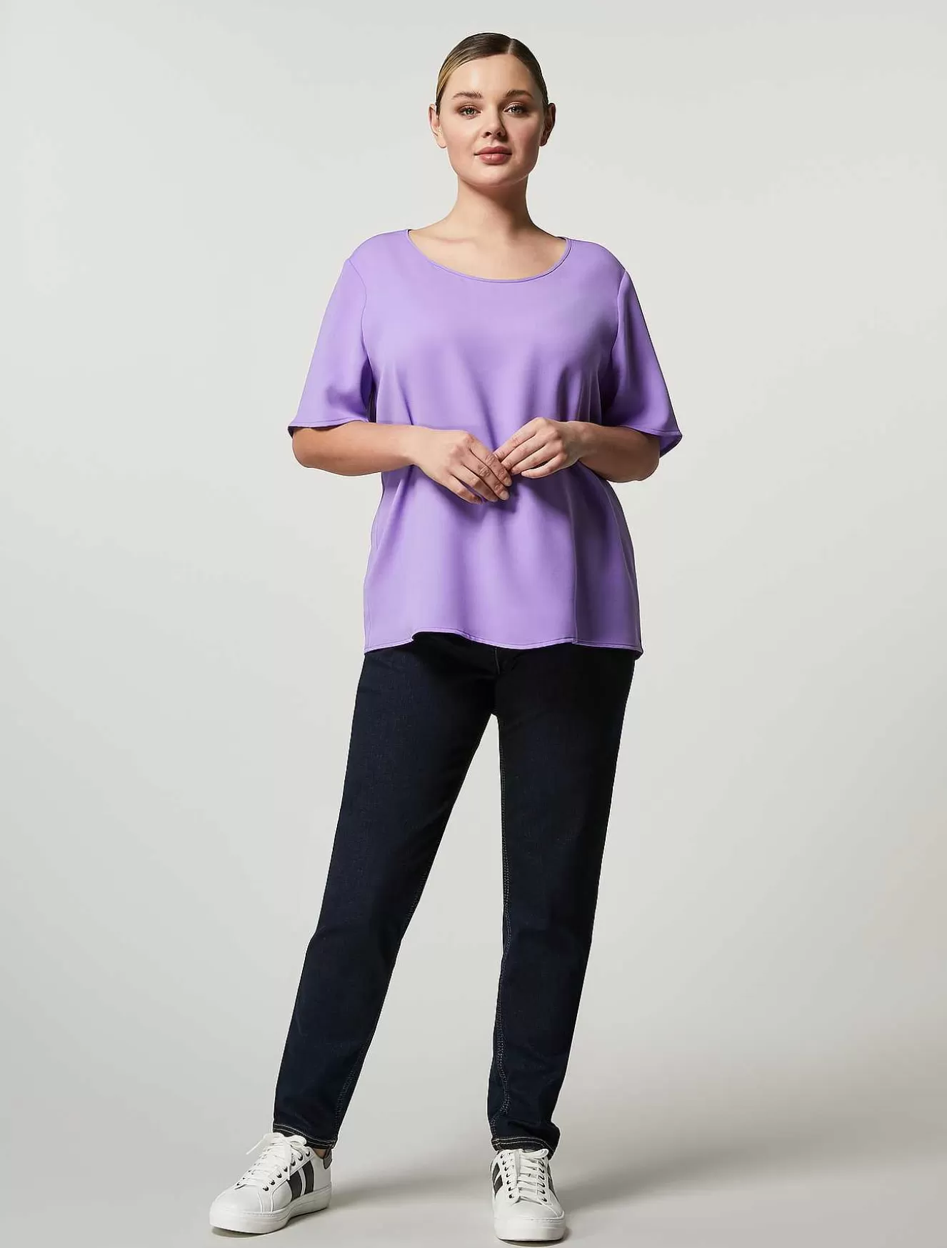 Stretch Denim Skinny Jeans-Marina Rinaldi New