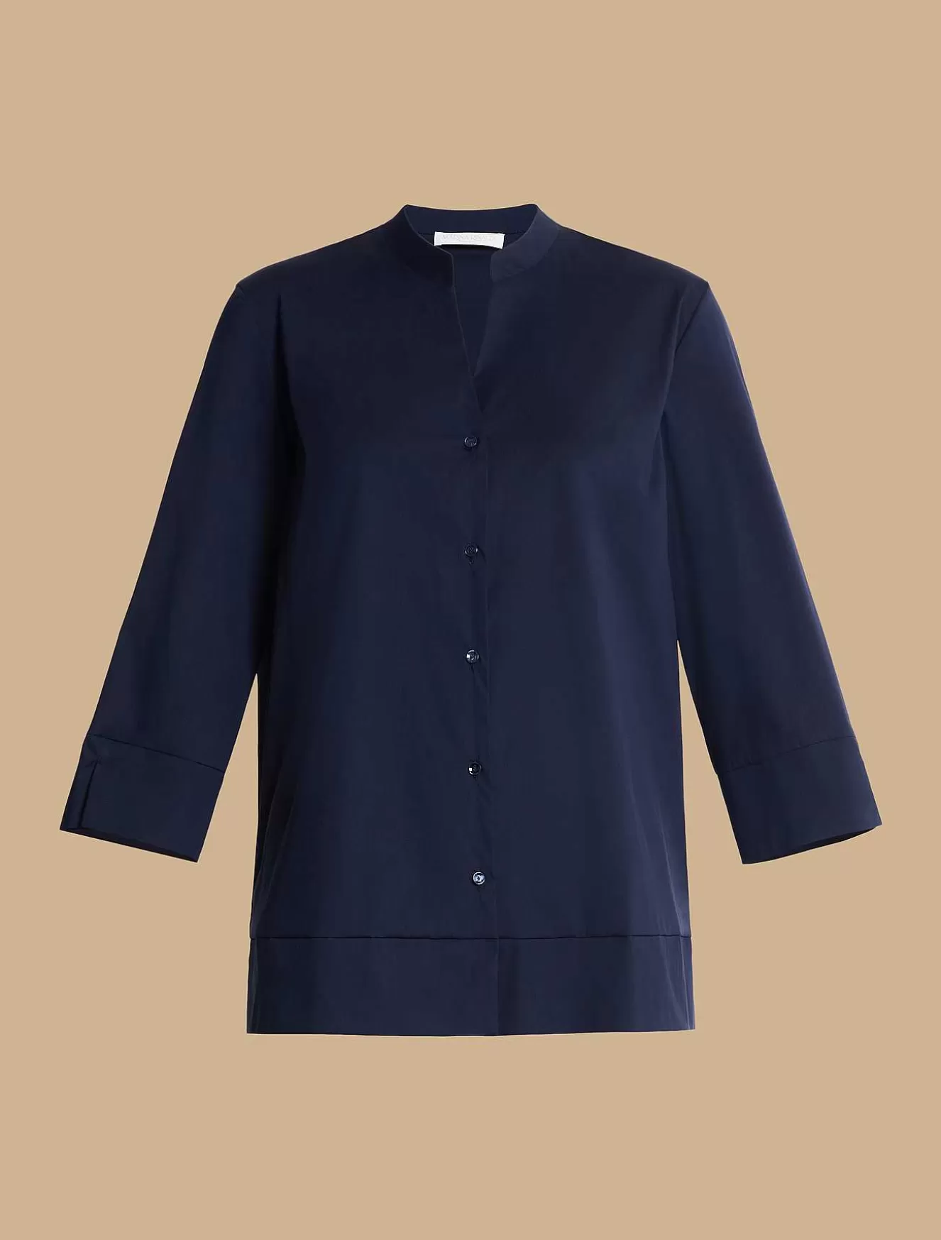 Stretch Poplin Shirt-Marina Rinaldi Fashion