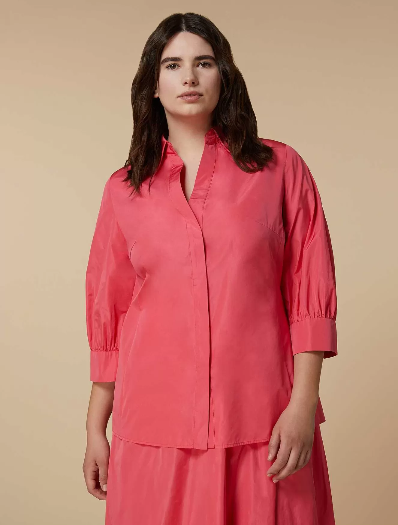 Taffeta Shirt-Marina Rinaldi Store