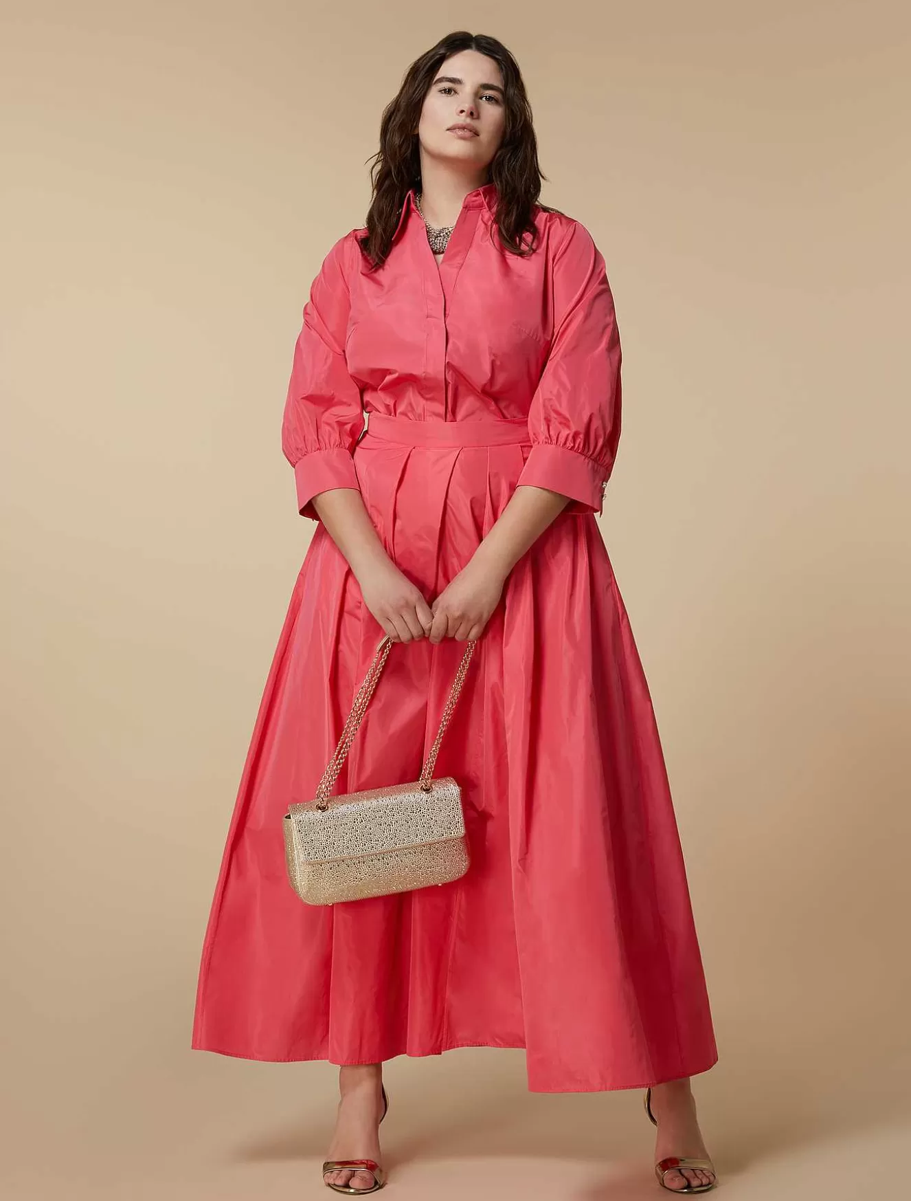 Taffeta Shirt-Marina Rinaldi Store