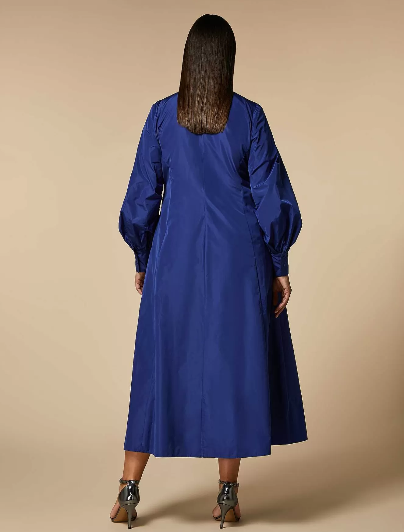 Taffeta Shirt Dress-Marina Rinaldi New