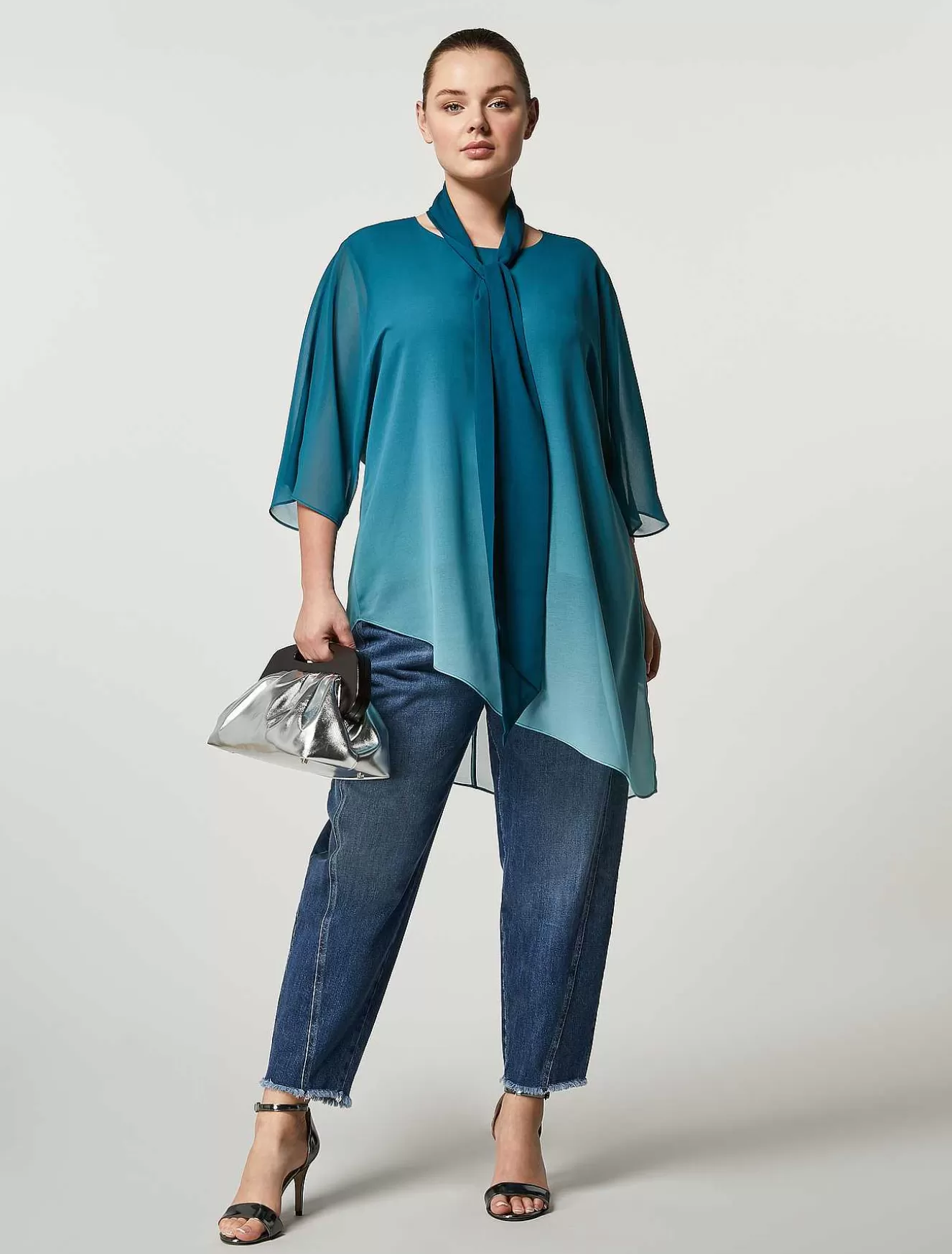 Technical Fabric Blouse-Marina Rinaldi Cheap