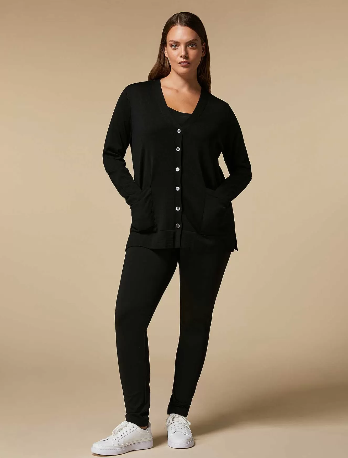 Technical Jersey Leggings-Marina Rinaldi New