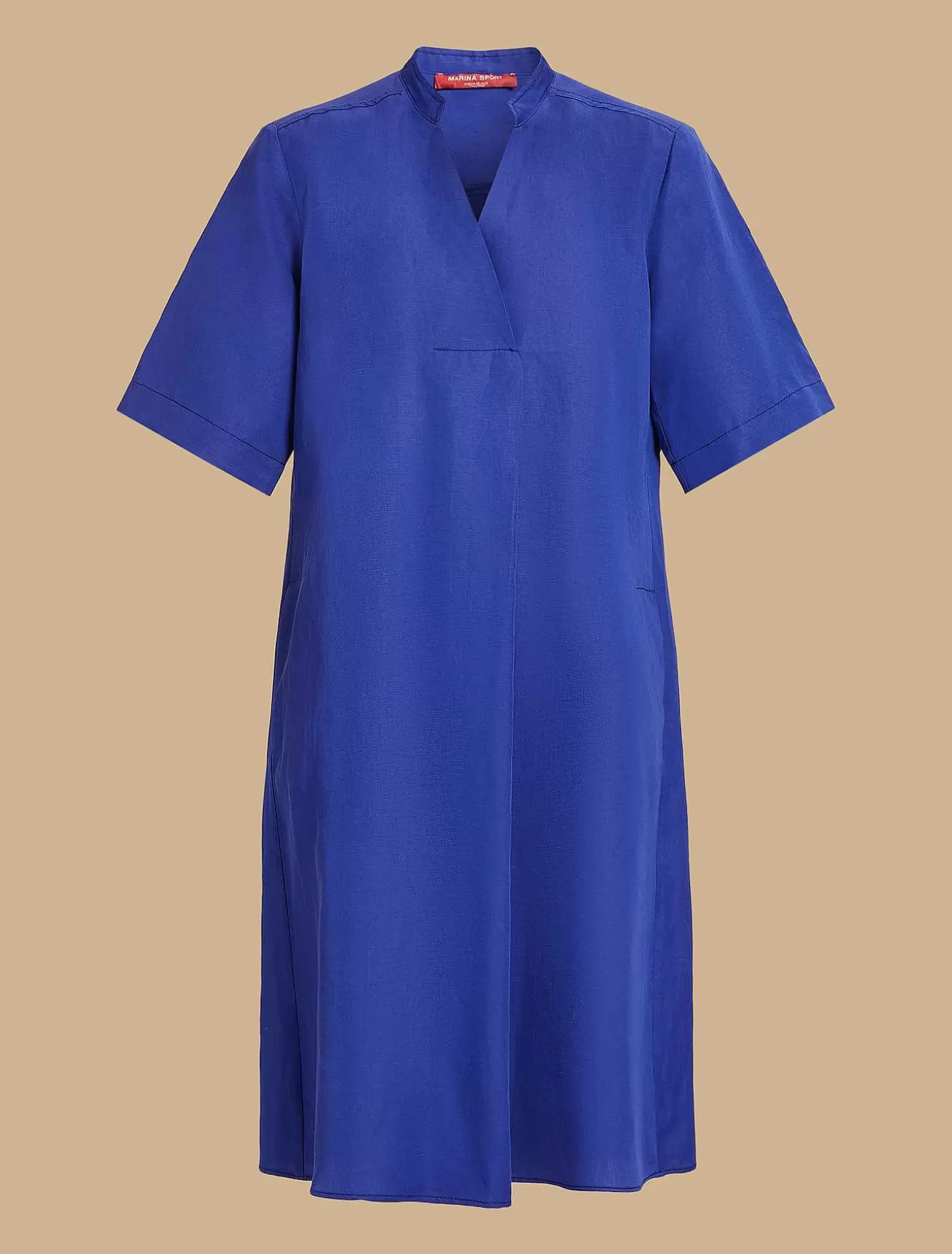Tencel Linen Dress-Marina Rinaldi Outlet