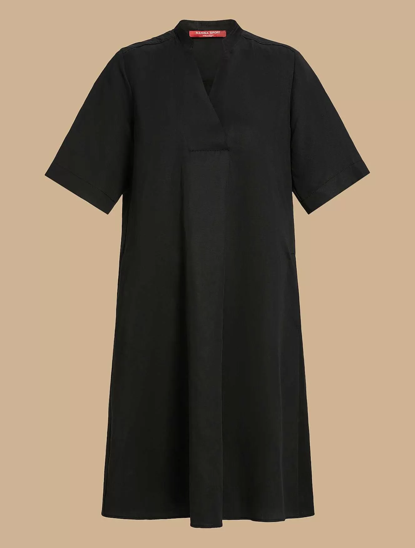 Tencel Linen Dress-Marina Rinaldi New