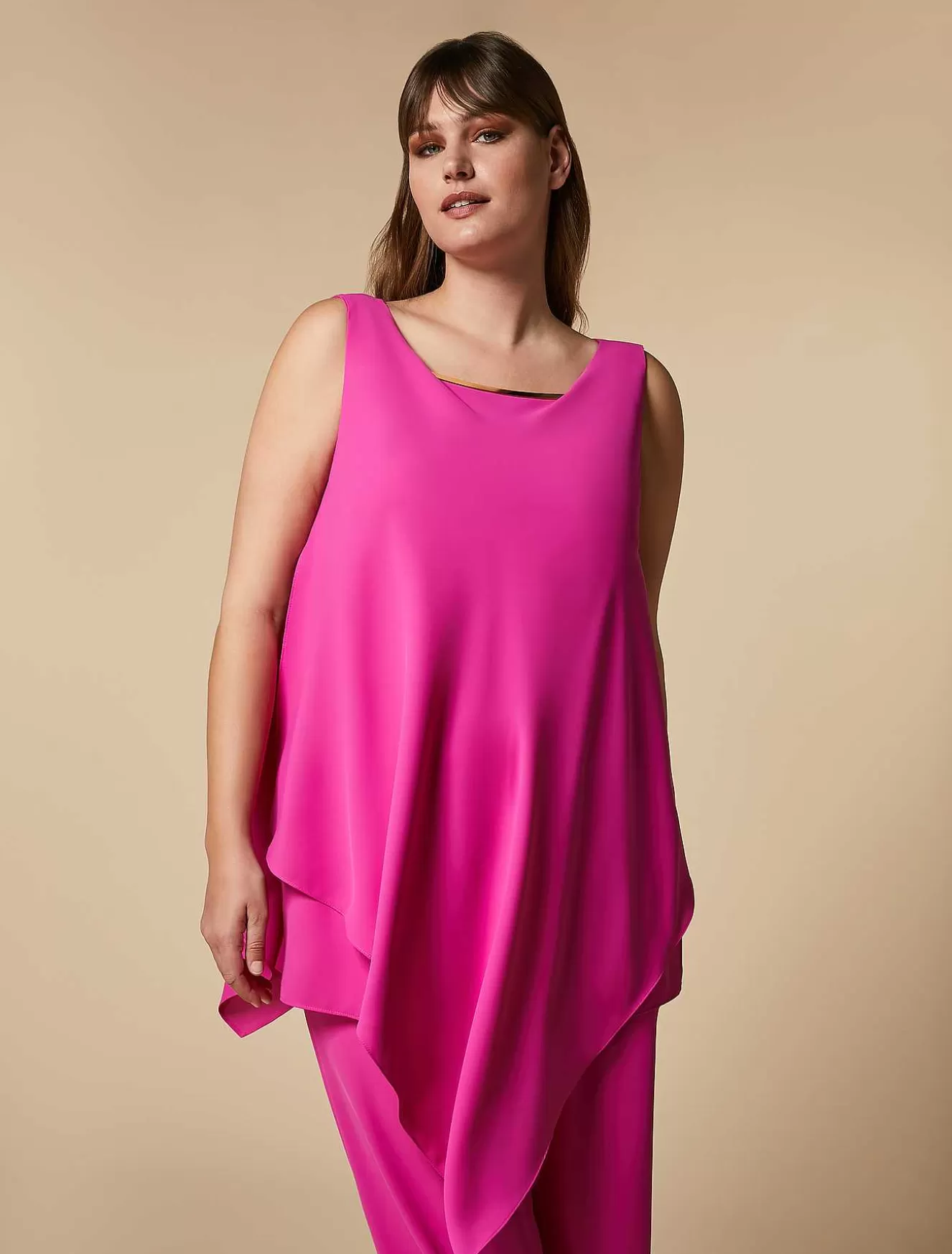 Triacetate Blouse-Marina Rinaldi Shop