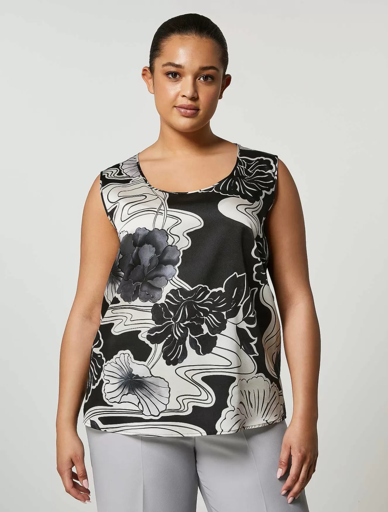 Twill Blouse-Marina Rinaldi Cheap
