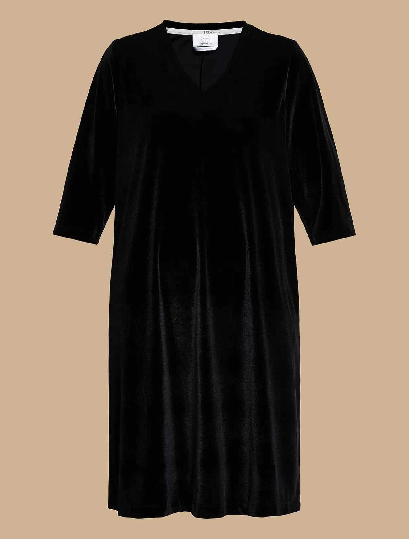 Velvet Jersey Dress-Marina Rinaldi Sale