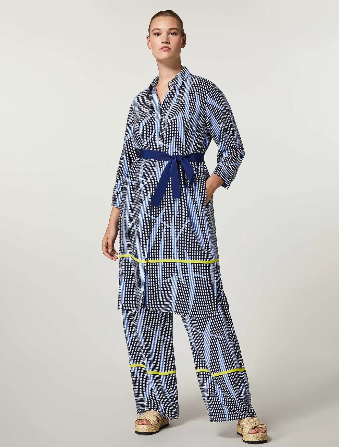 Viscose Blend Canvas Dress-Marina Rinaldi Clearance