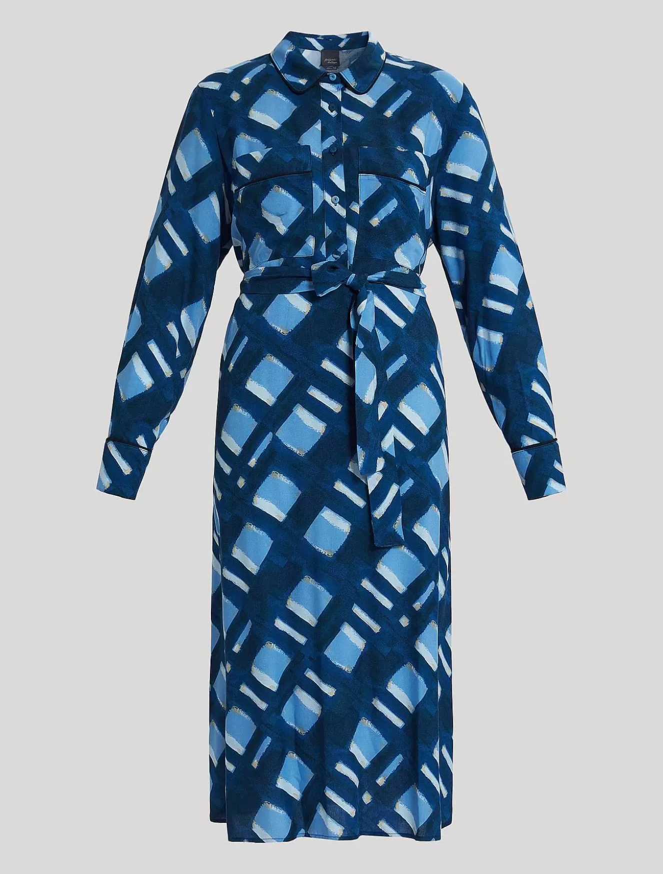 Viscose Canvas Dress-Marina Rinaldi Store