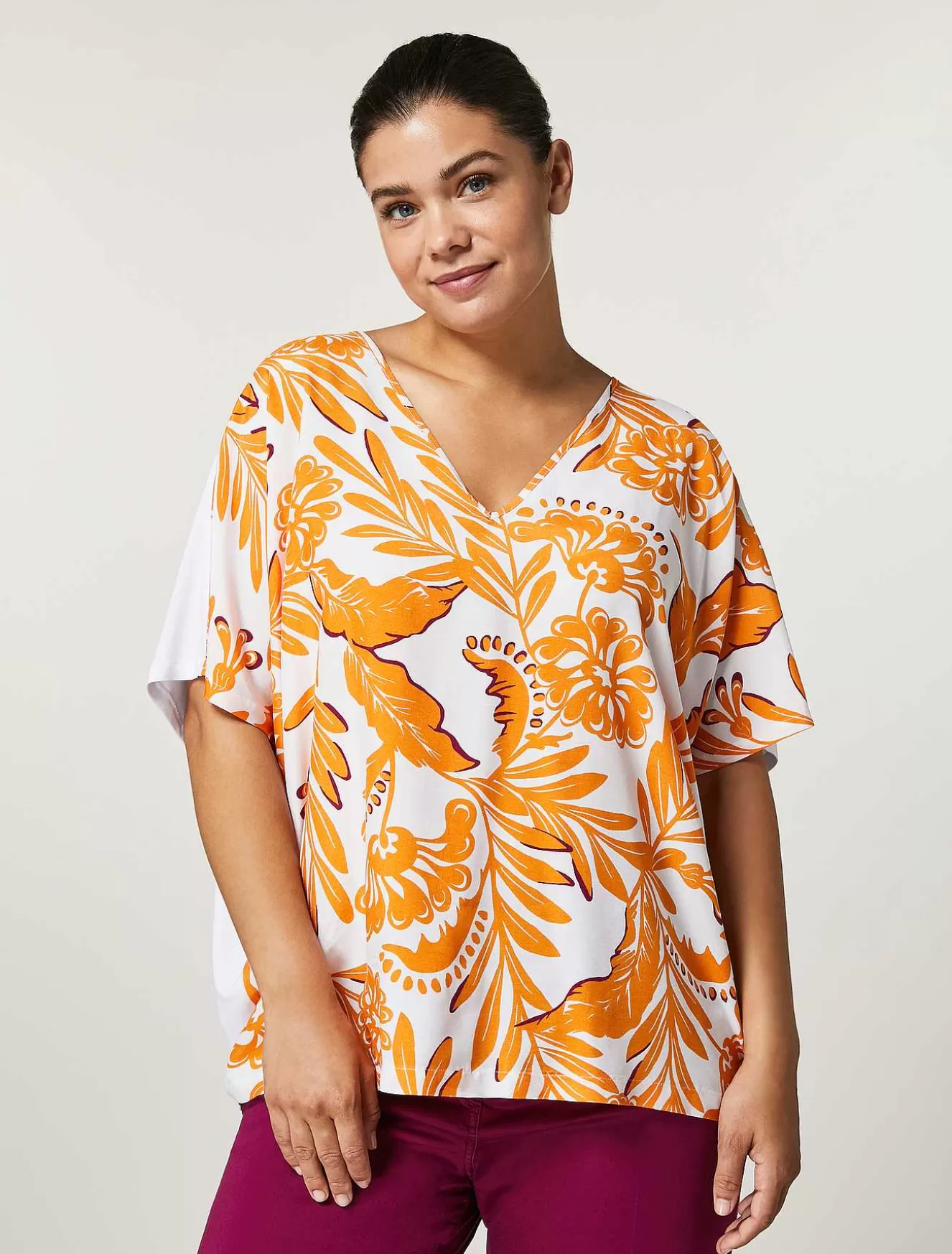 Viscose Jersey T-Shirt-Marina Rinaldi Flash Sale